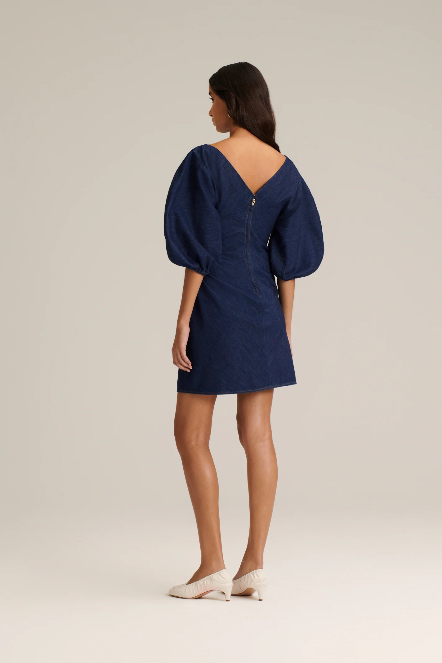 DENIM TURBAN RING DRESS - Image 6