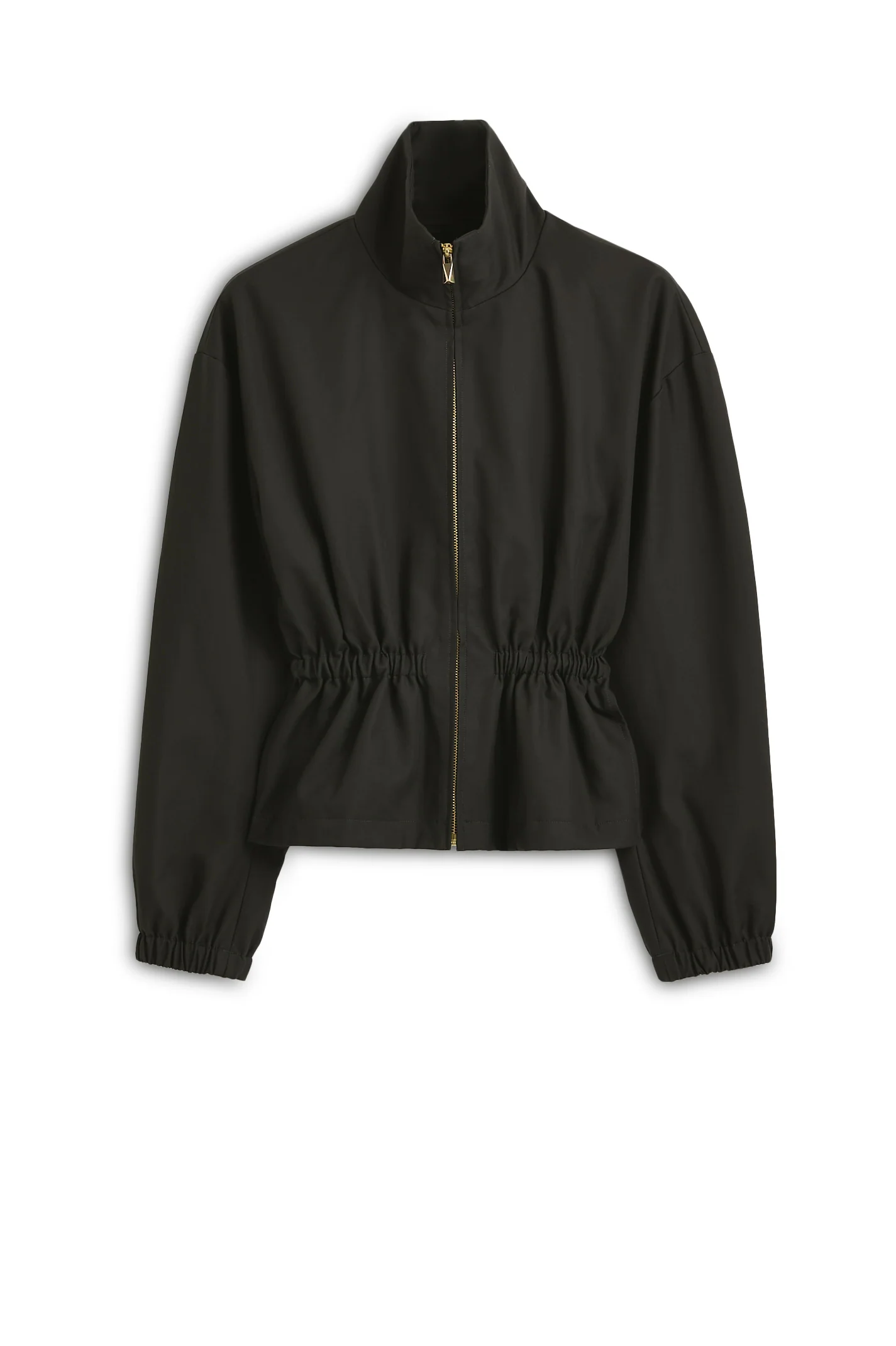 DOUBLE COTTON FUNNEL NECK JACKET
