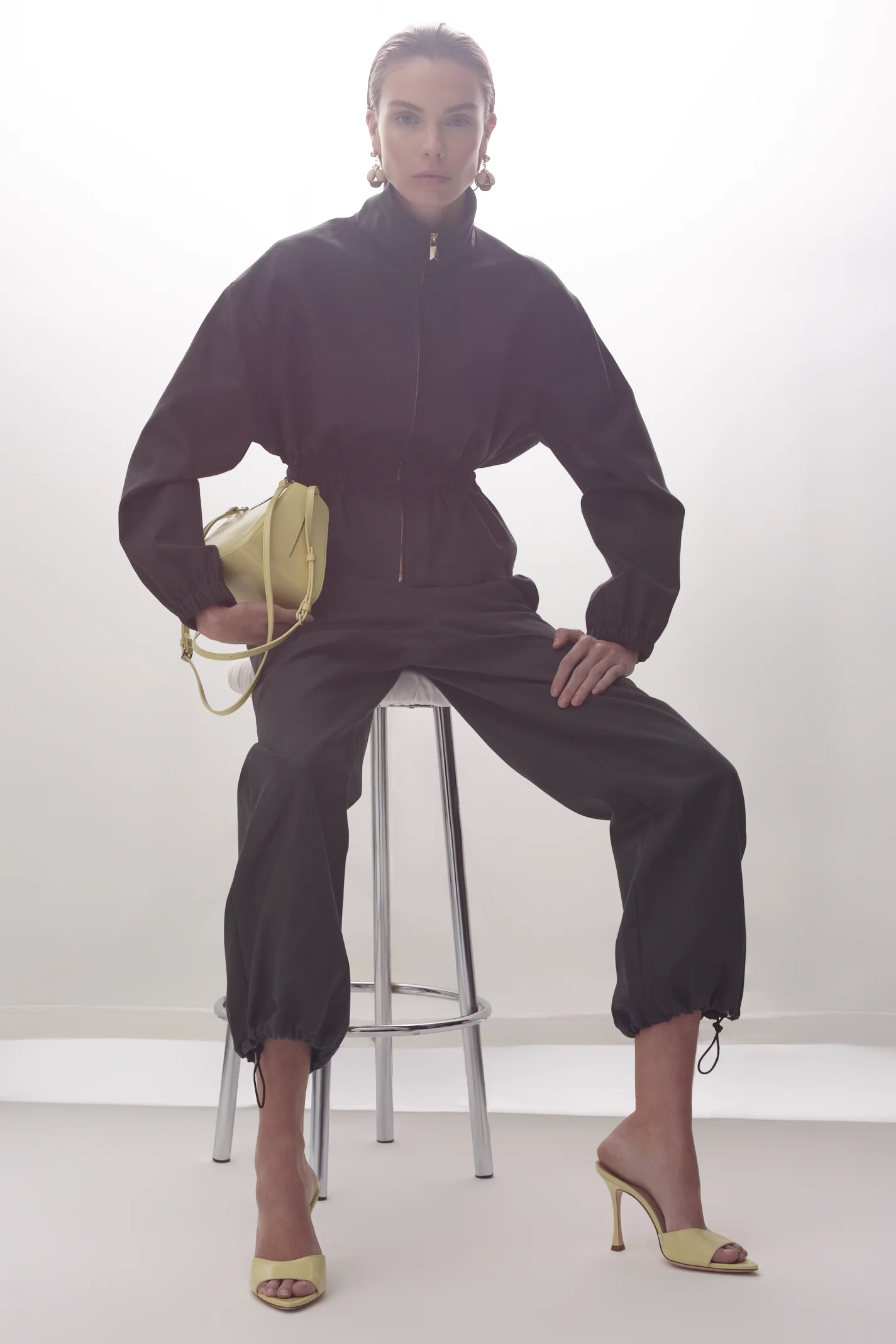 DOUBLE COTTON FUNNEL NECK JACKET - Image 10