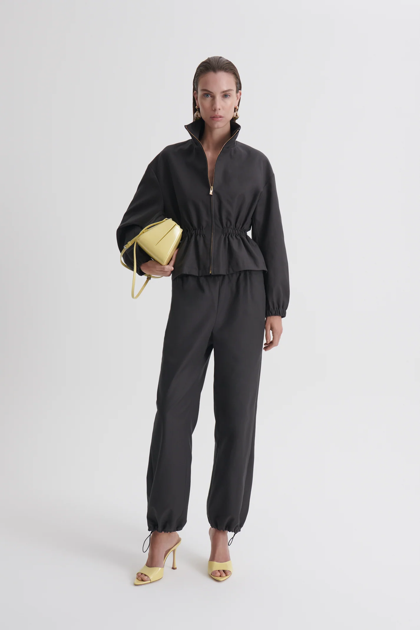 DOUBLE COTTON FUNNEL NECK JACKET - Image 3