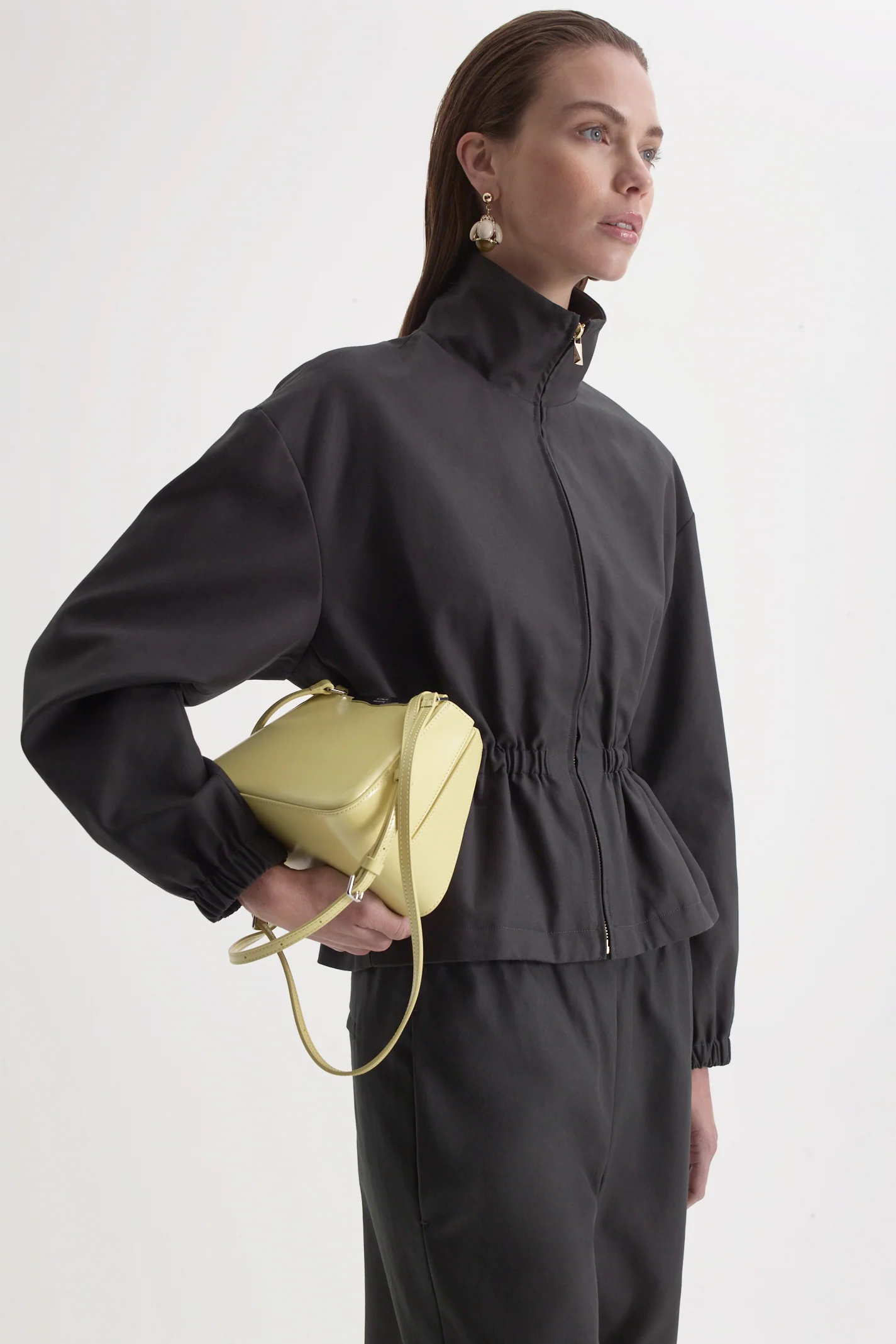 DOUBLE COTTON FUNNEL NECK JACKET - Image 6