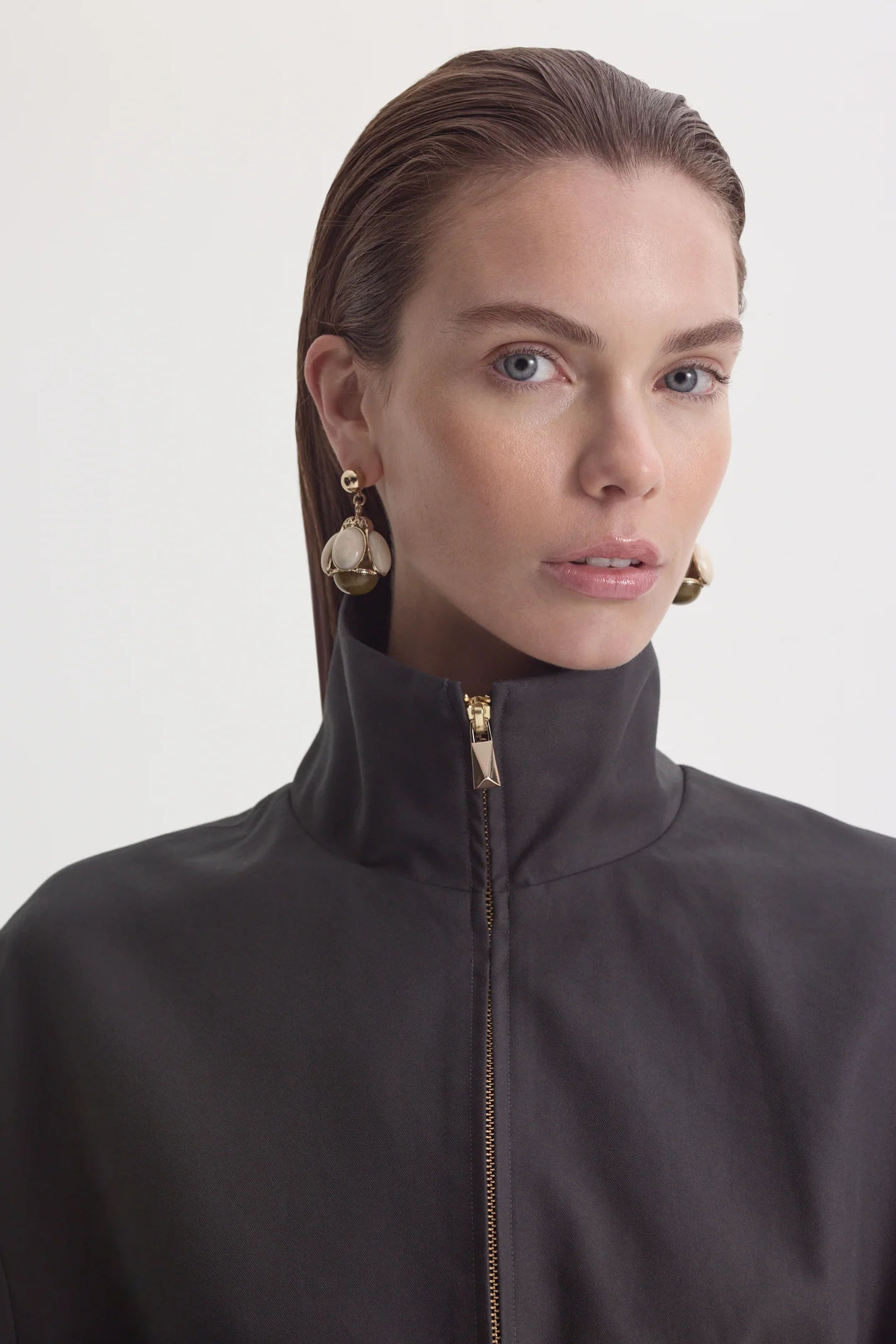 DOUBLE COTTON FUNNEL NECK JACKET - Image 7