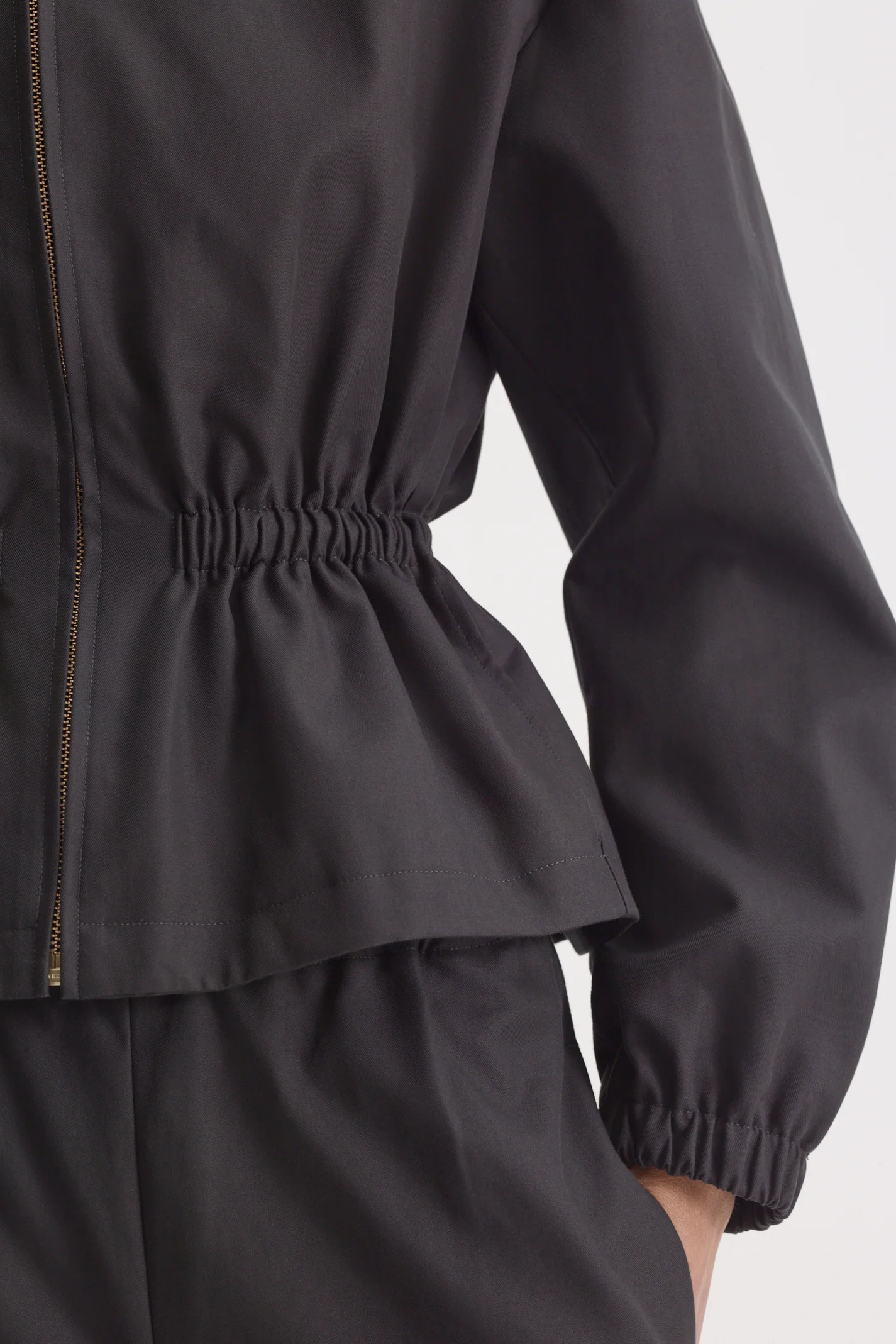 DOUBLE COTTON FUNNEL NECK JACKET - Image 8
