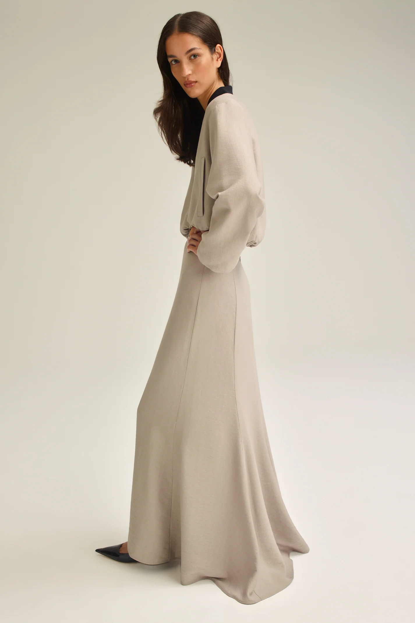 DRAPED LONG SKIRT - Image 3