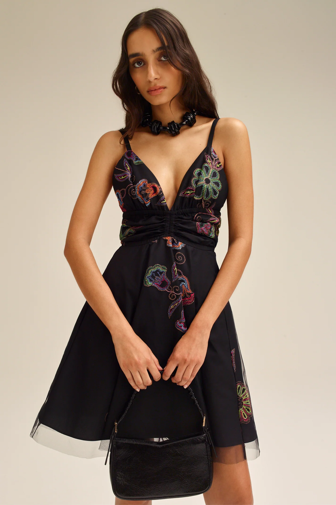 EMBROIDERED TULLE DRESS - Image 7