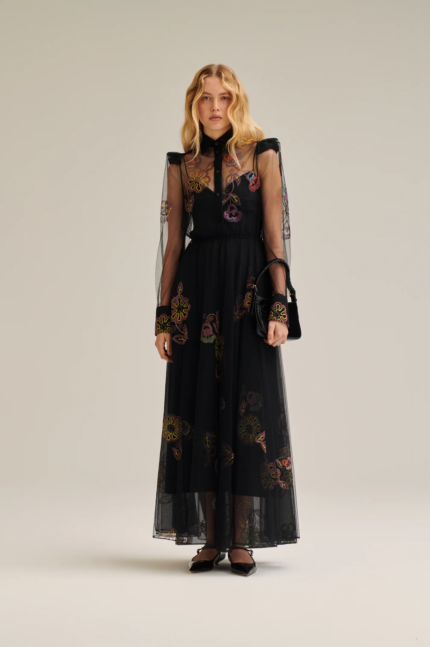 EMBROIDERED TULLE GOWN - Image 4