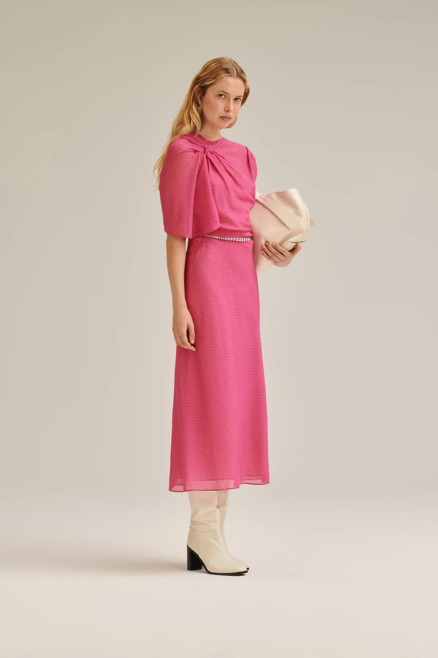 FRENCH DRAPED DRESS - Image 4