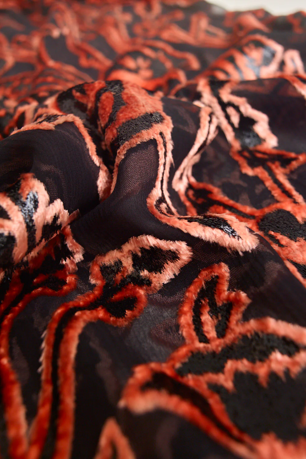 FRENCH VELVET FLORAL SKIRT - Image 9