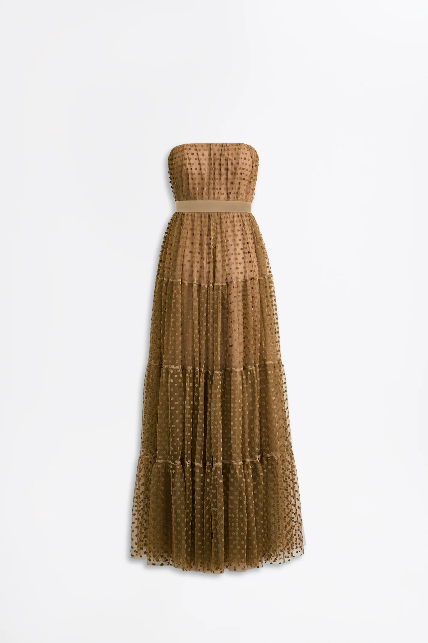 FRENCH VELVET SPOT TULLE GOWN - Image 2