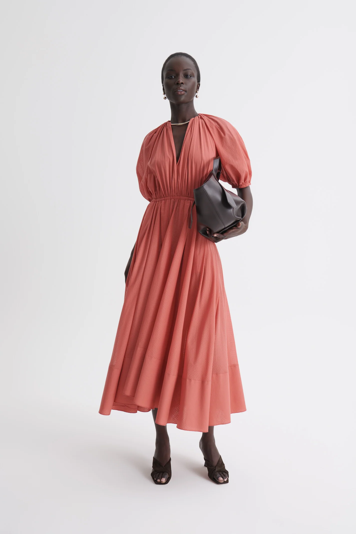 GINGHAM VOILE DRESS - Image 4