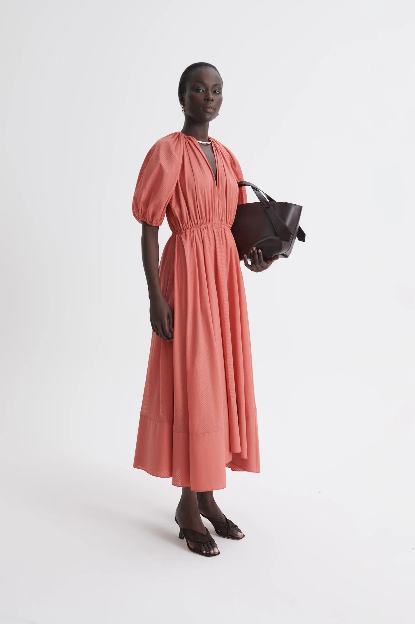 GINGHAM VOILE DRESS - Image 5