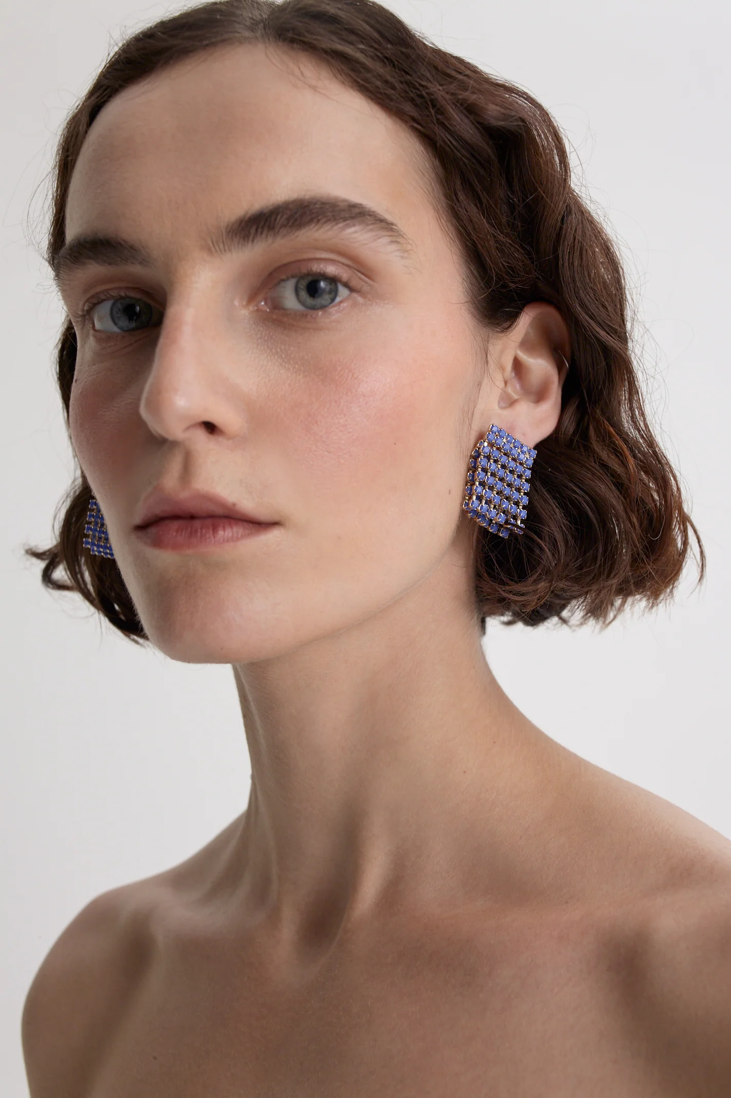 ITALIAN OPAL STRASS EARRINGS - Image 3