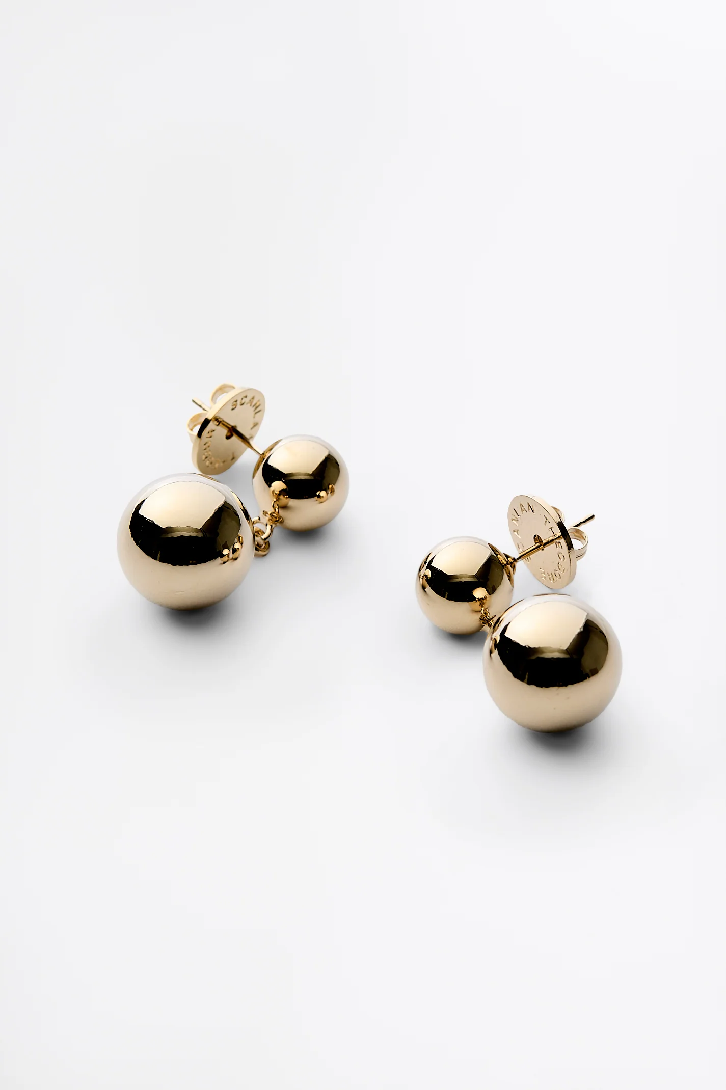 ITALIAN SPHERE DROP EARRINGS - Image 4