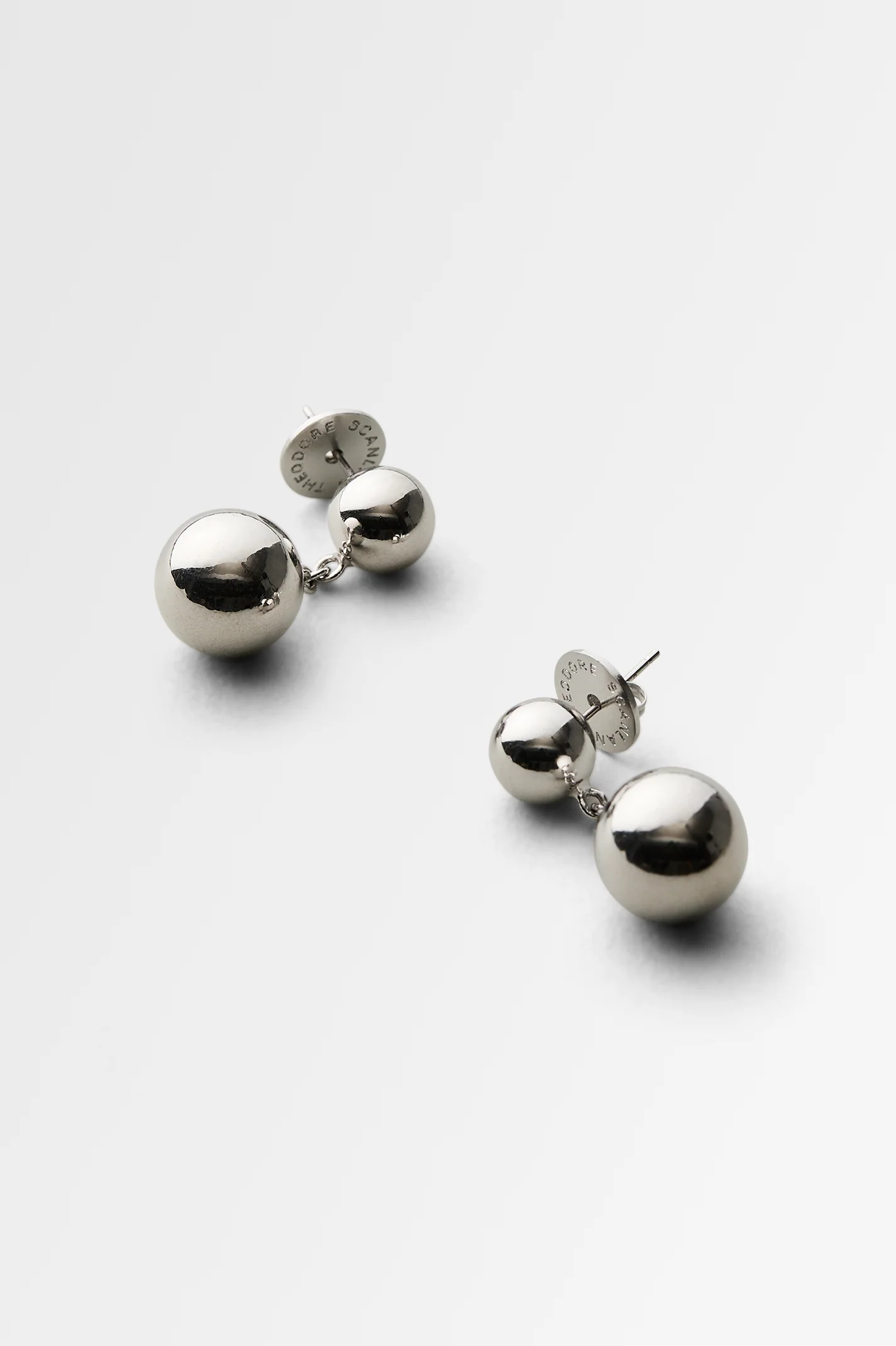 ITALIAN SPHERE DROP EARRINGS - Image 3
