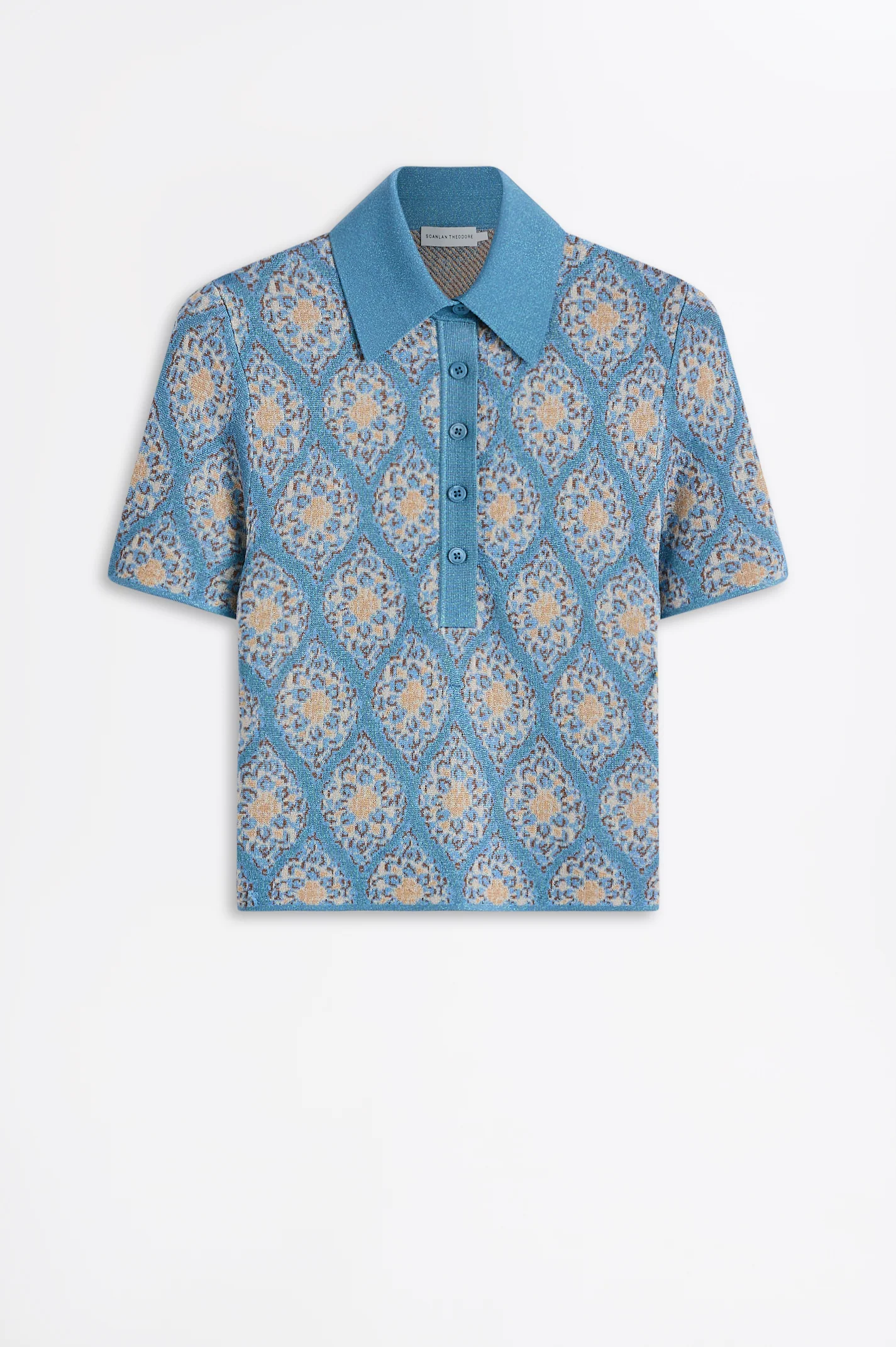 KNIT BROCADE TOP - Image 2