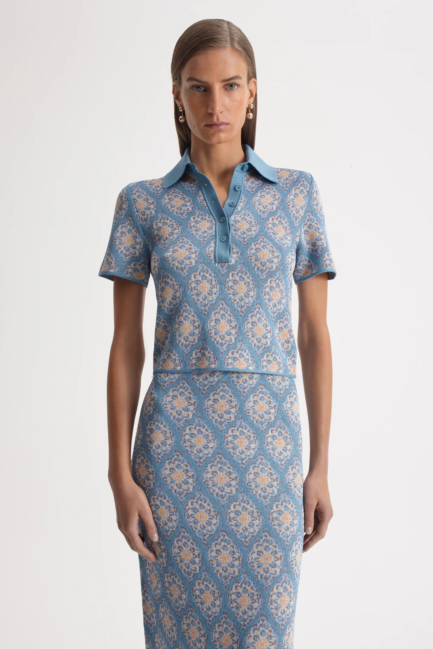 KNIT BROCADE TOP - Image 3