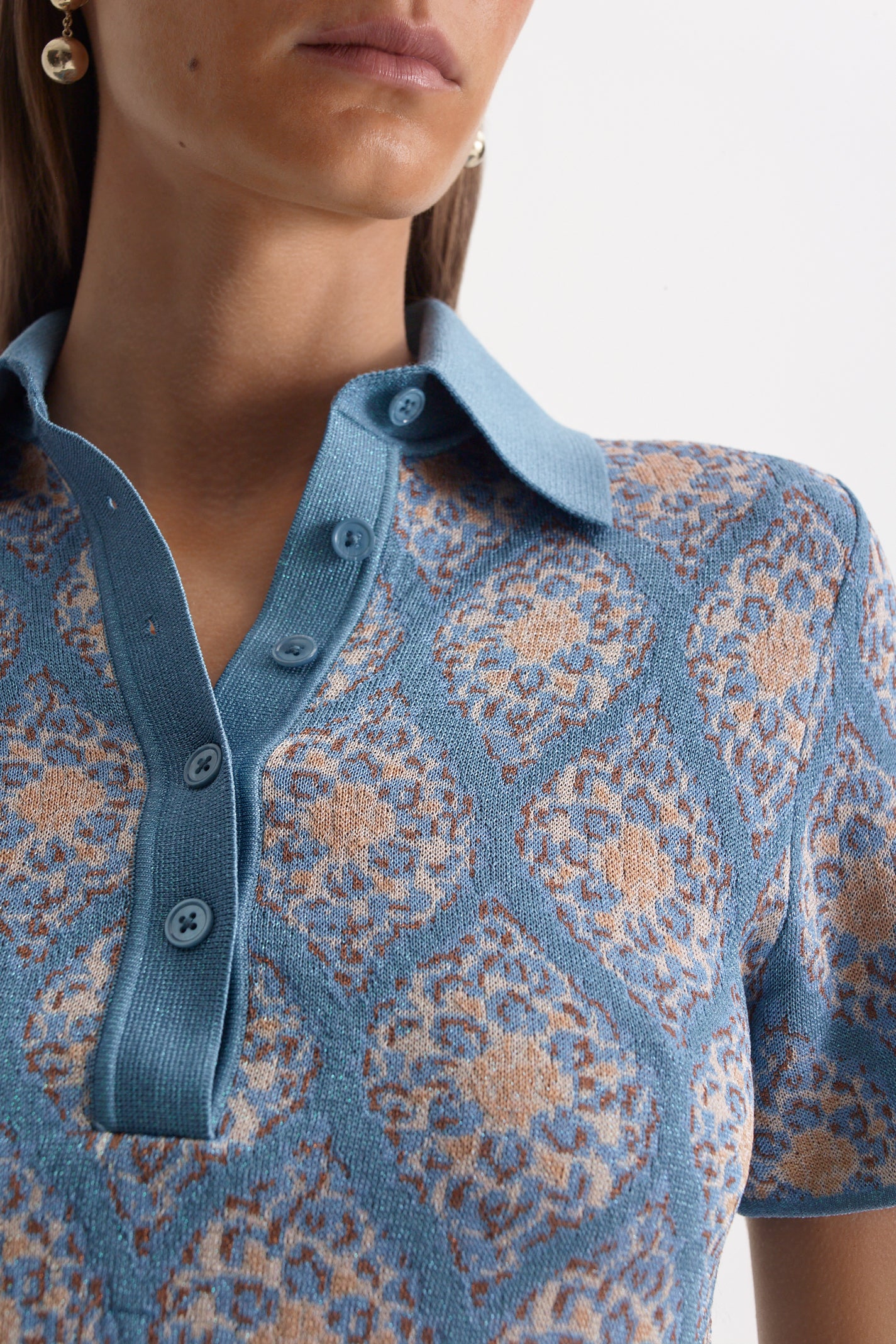 KNIT BROCADE TOP - Image 8