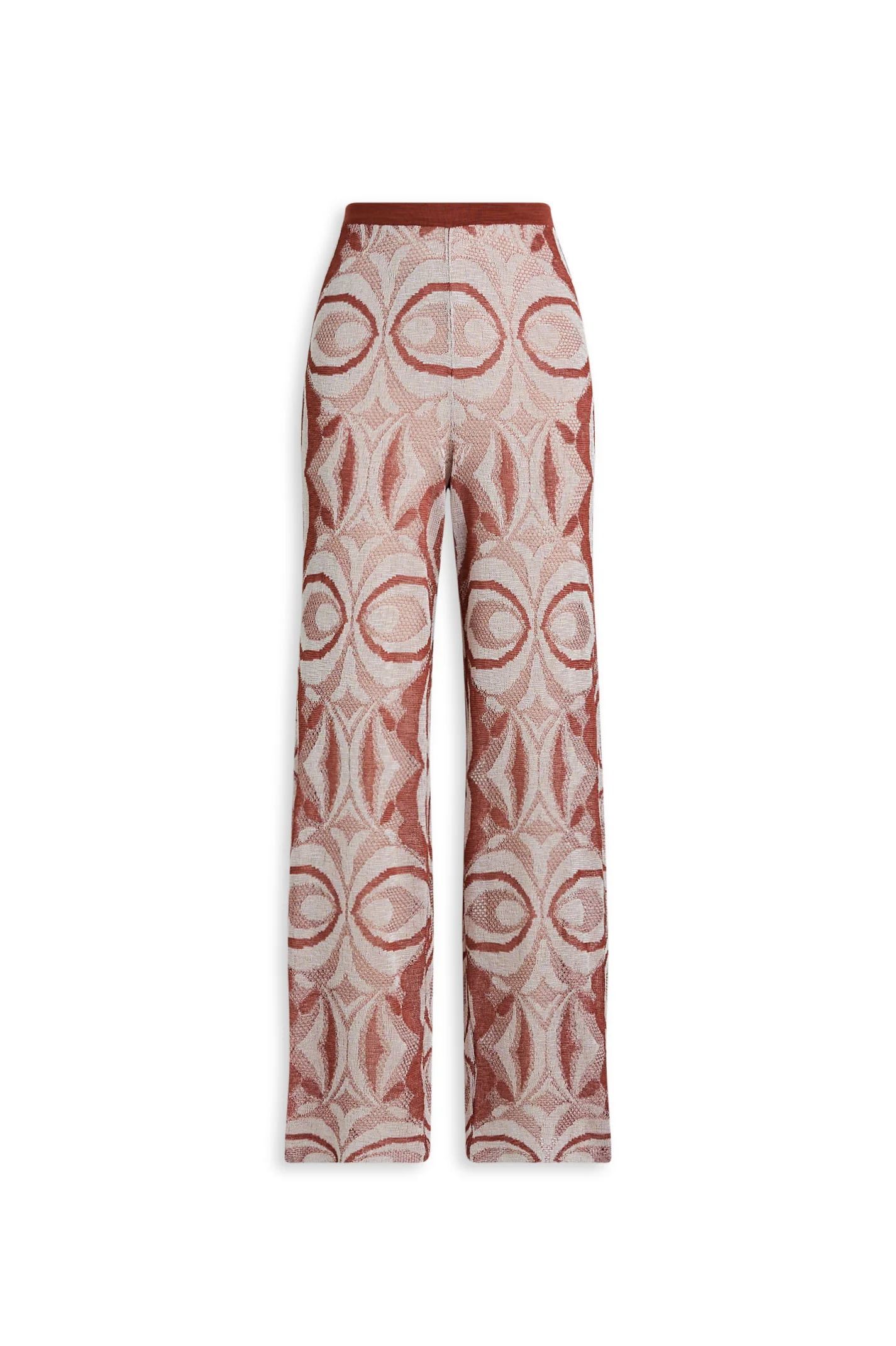 KNIT JACQUARD TROUSER