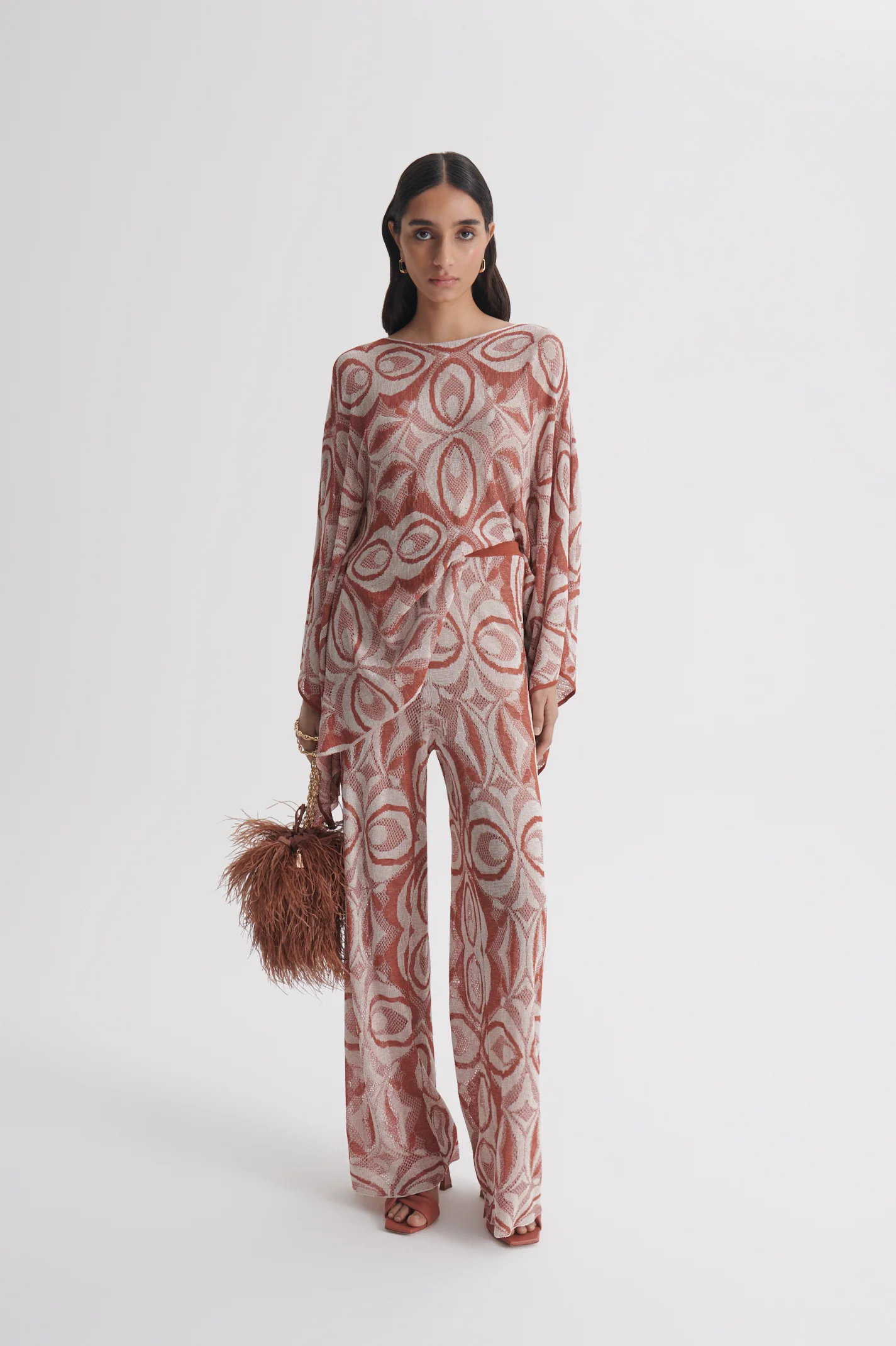 KNIT JACQUARD TROUSER - Image 3