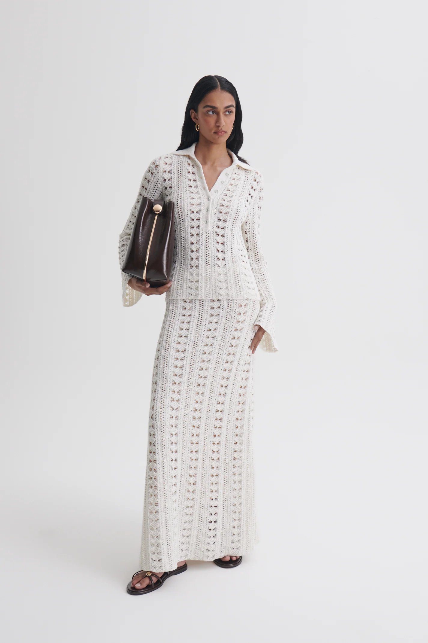 LACE KNIT SKIRT - Image 3