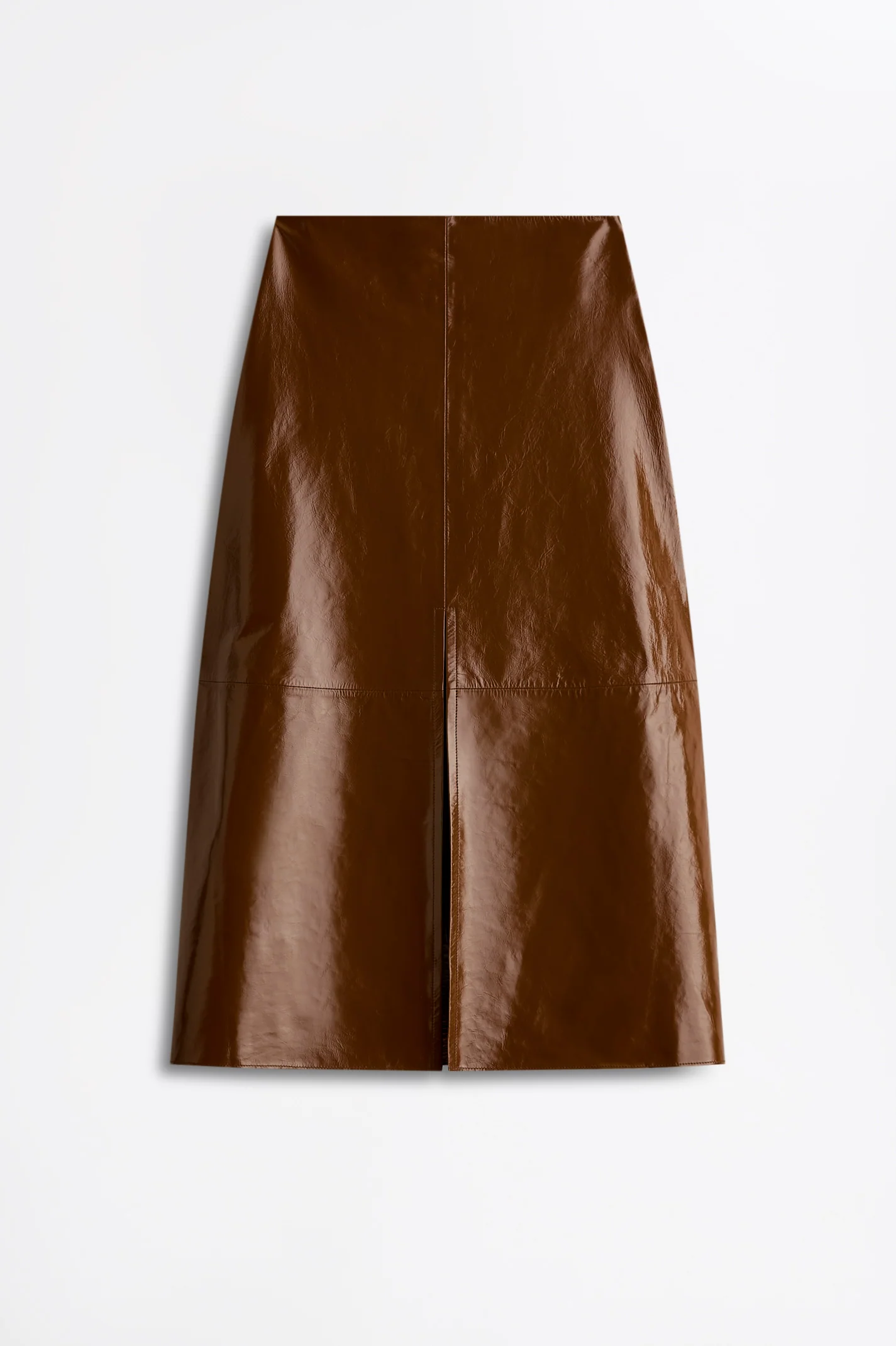 LEATHER DRAPED SKIRT - Image 2
