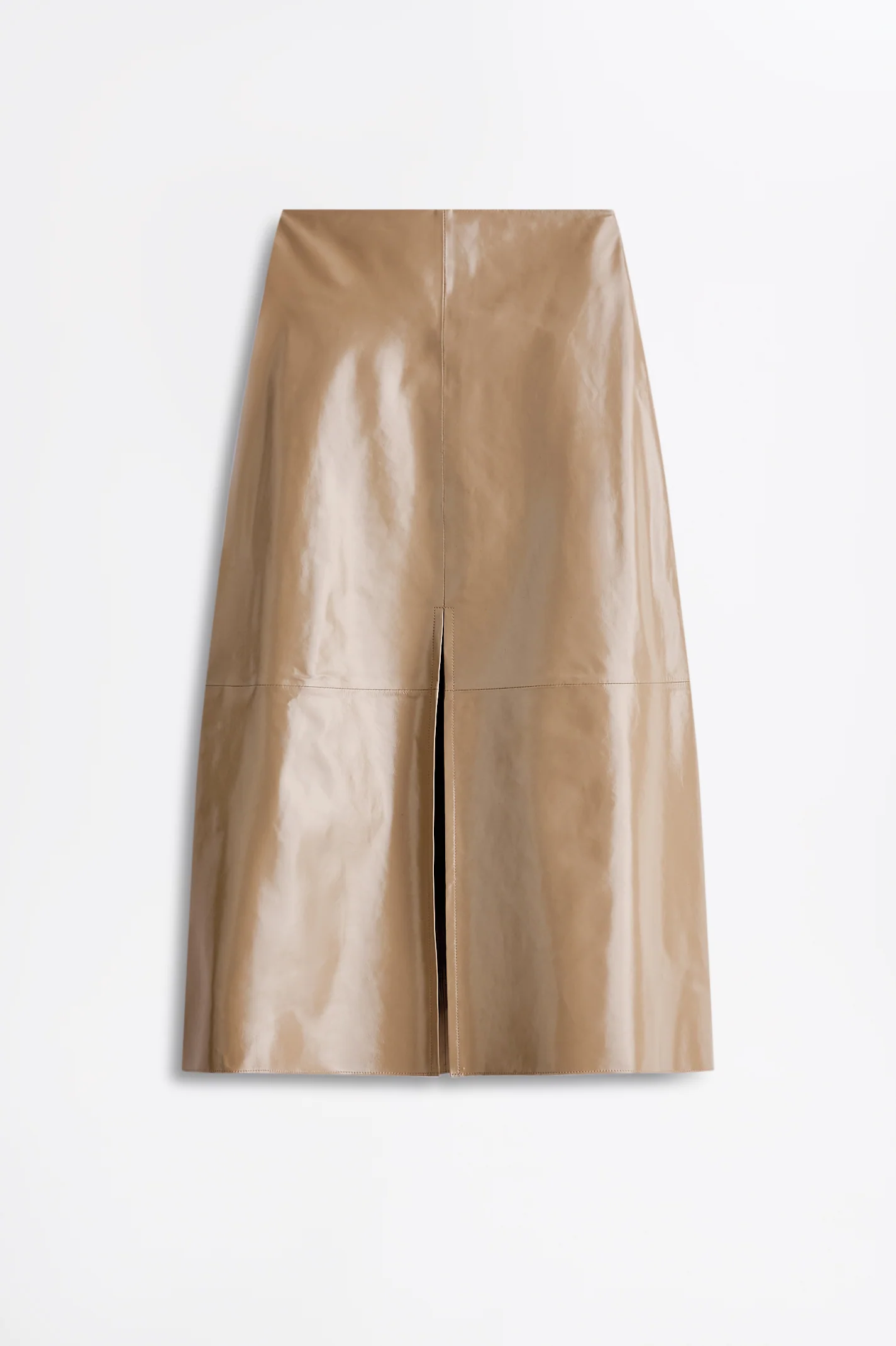 LEATHER DRAPED SKIRT - Image 2