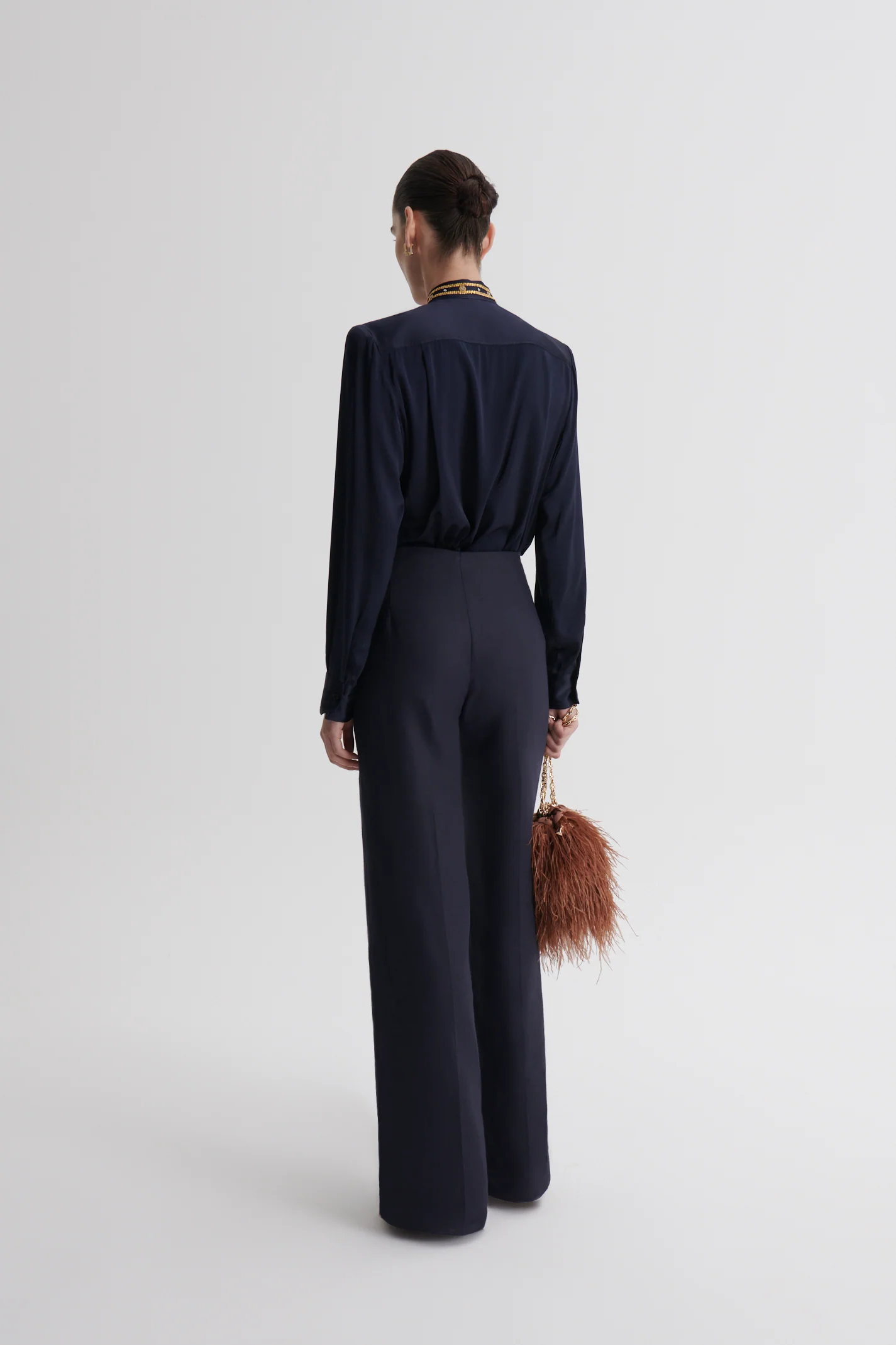 LINEN MID RISE TROUSER - Image 5