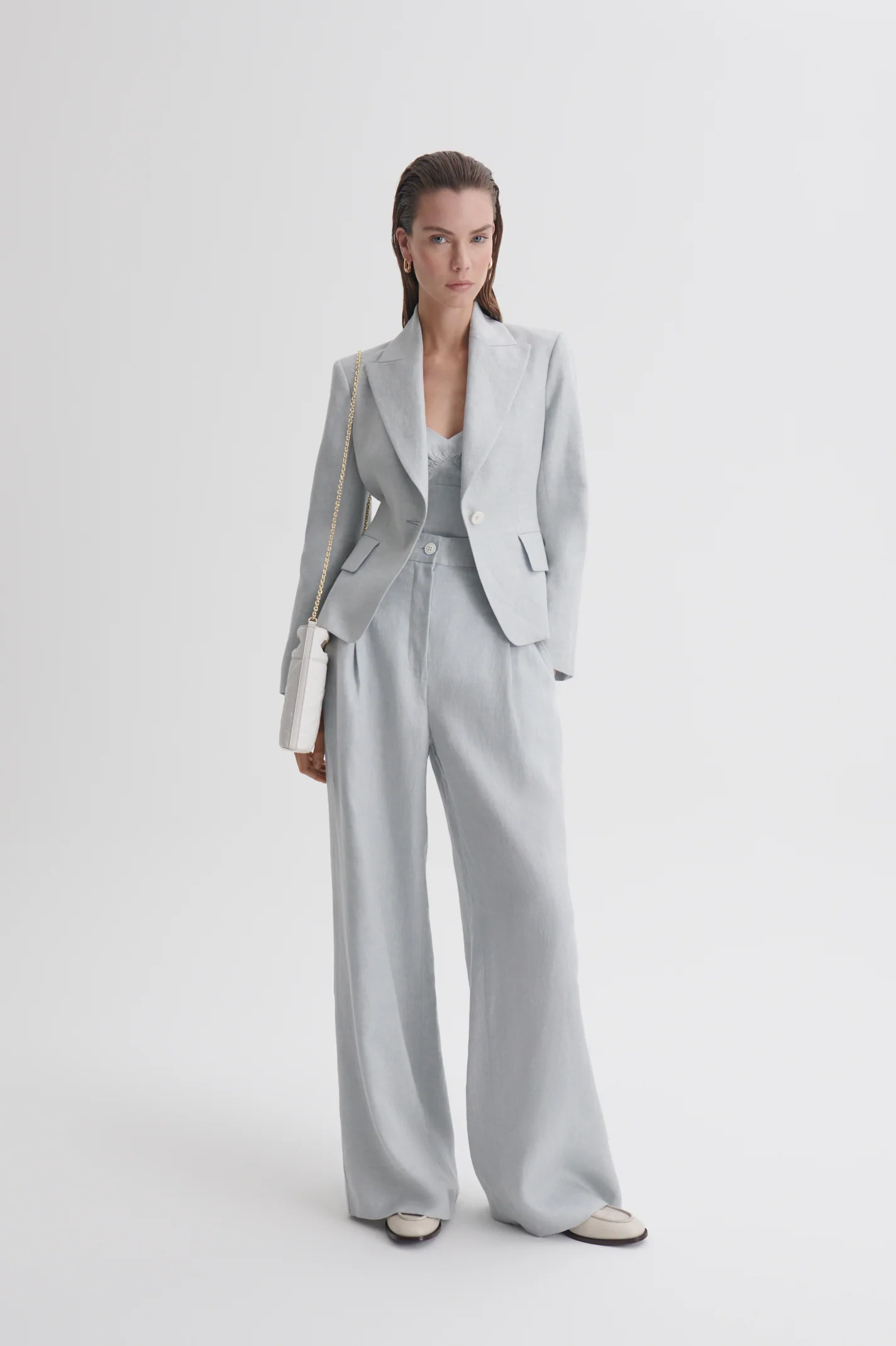 LINEN ONE BUTTON JACKET - Image 4