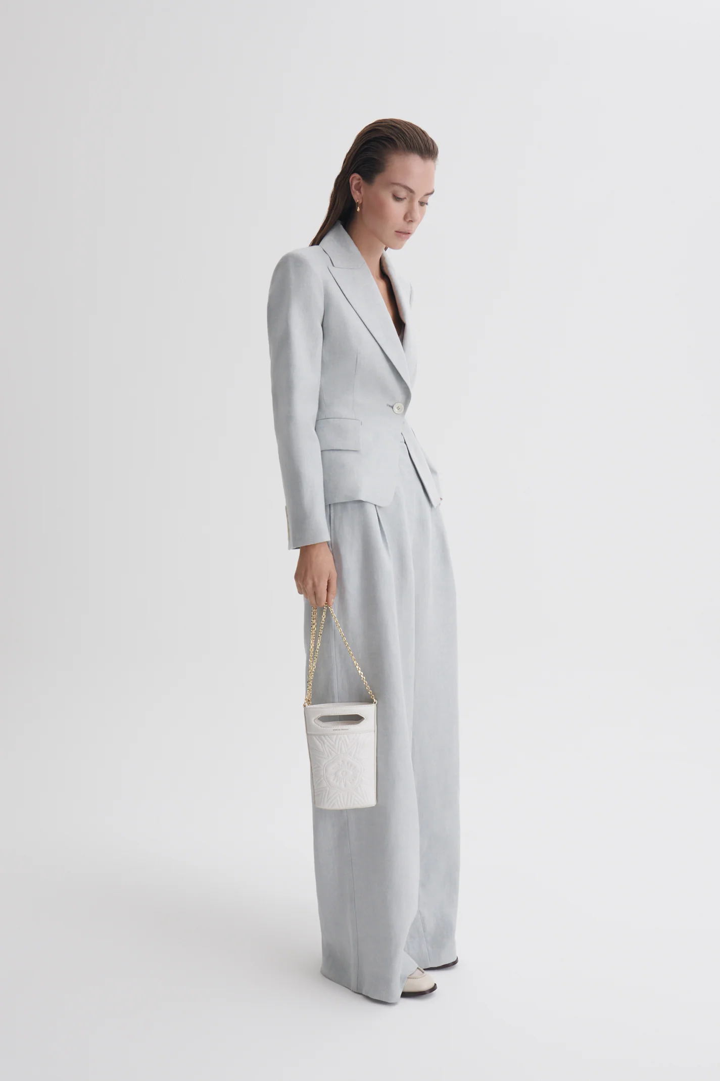 LINEN ONE BUTTON JACKET - Image 5