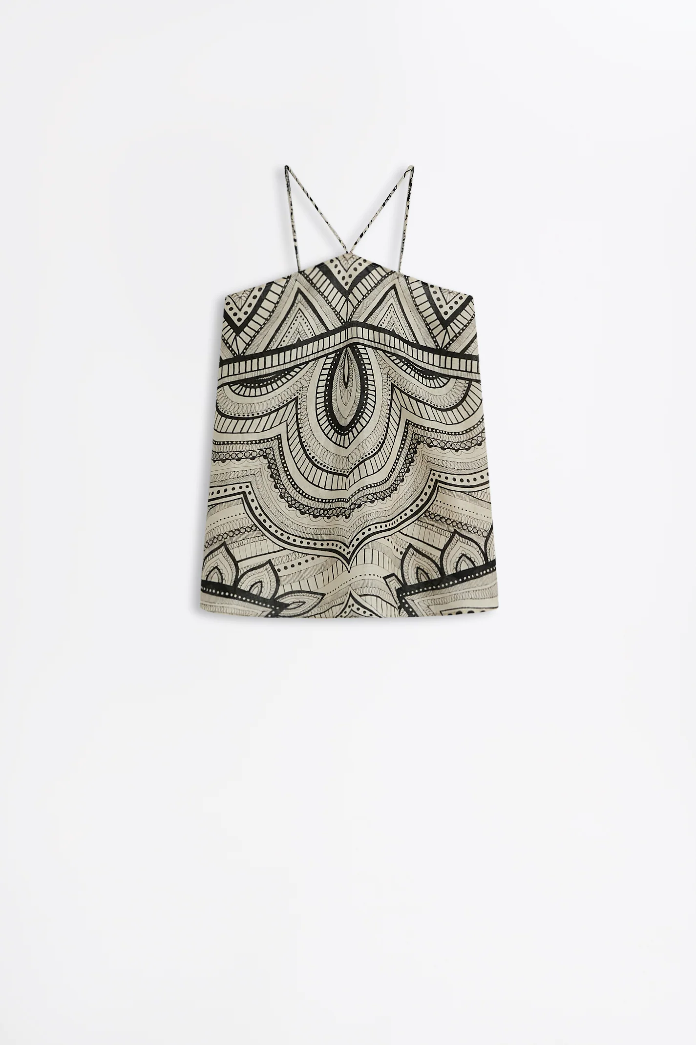 LINEN OTTOMAN PRINT TOP - Image 2