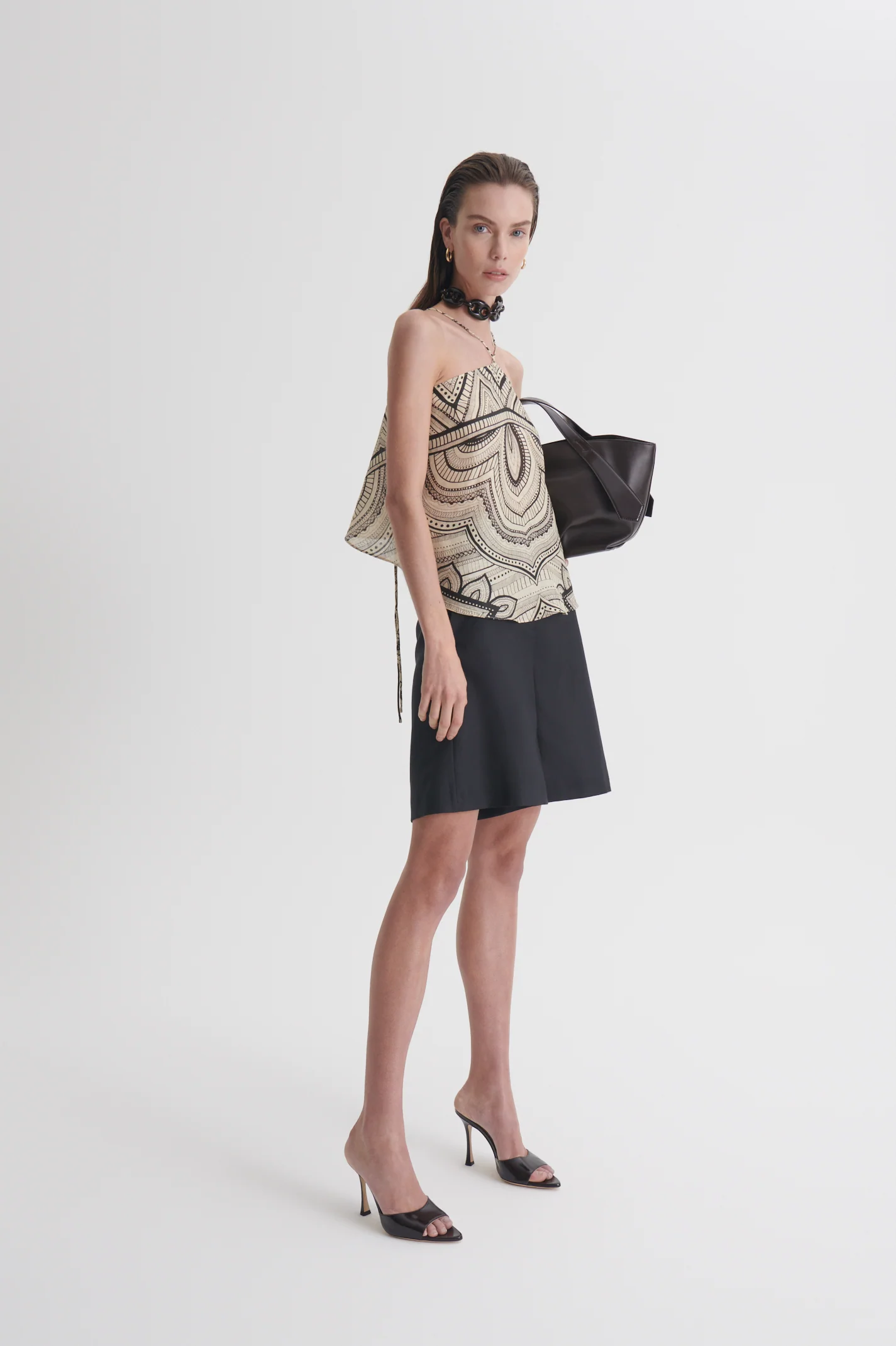 LINEN OTTOMAN PRINT TOP - Image 4