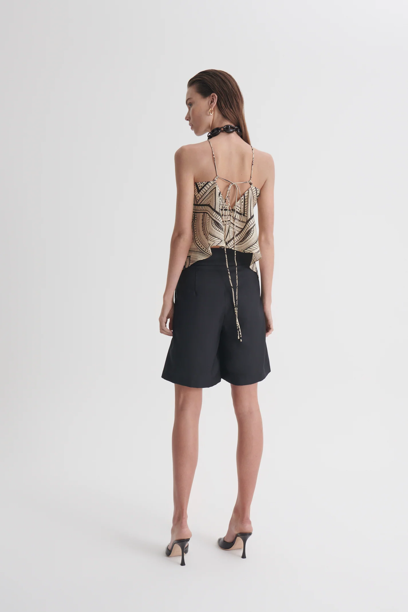 LINEN OTTOMAN PRINT TOP - Image 5