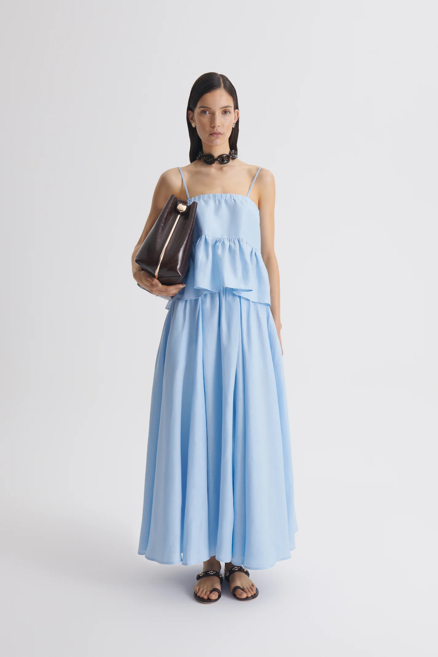 LINEN PEPLUM TOP - Image 3