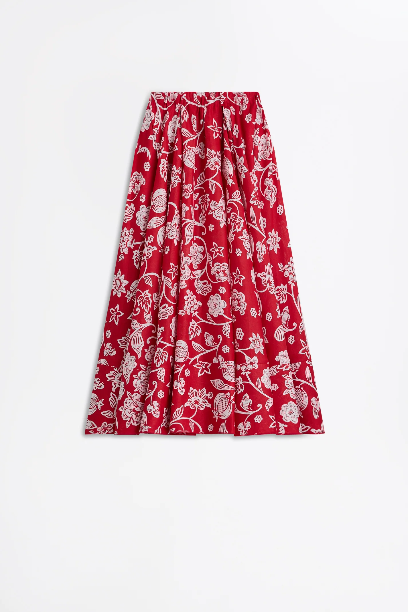 LINEN TROPICAL BONDED SKIRT - Image 2