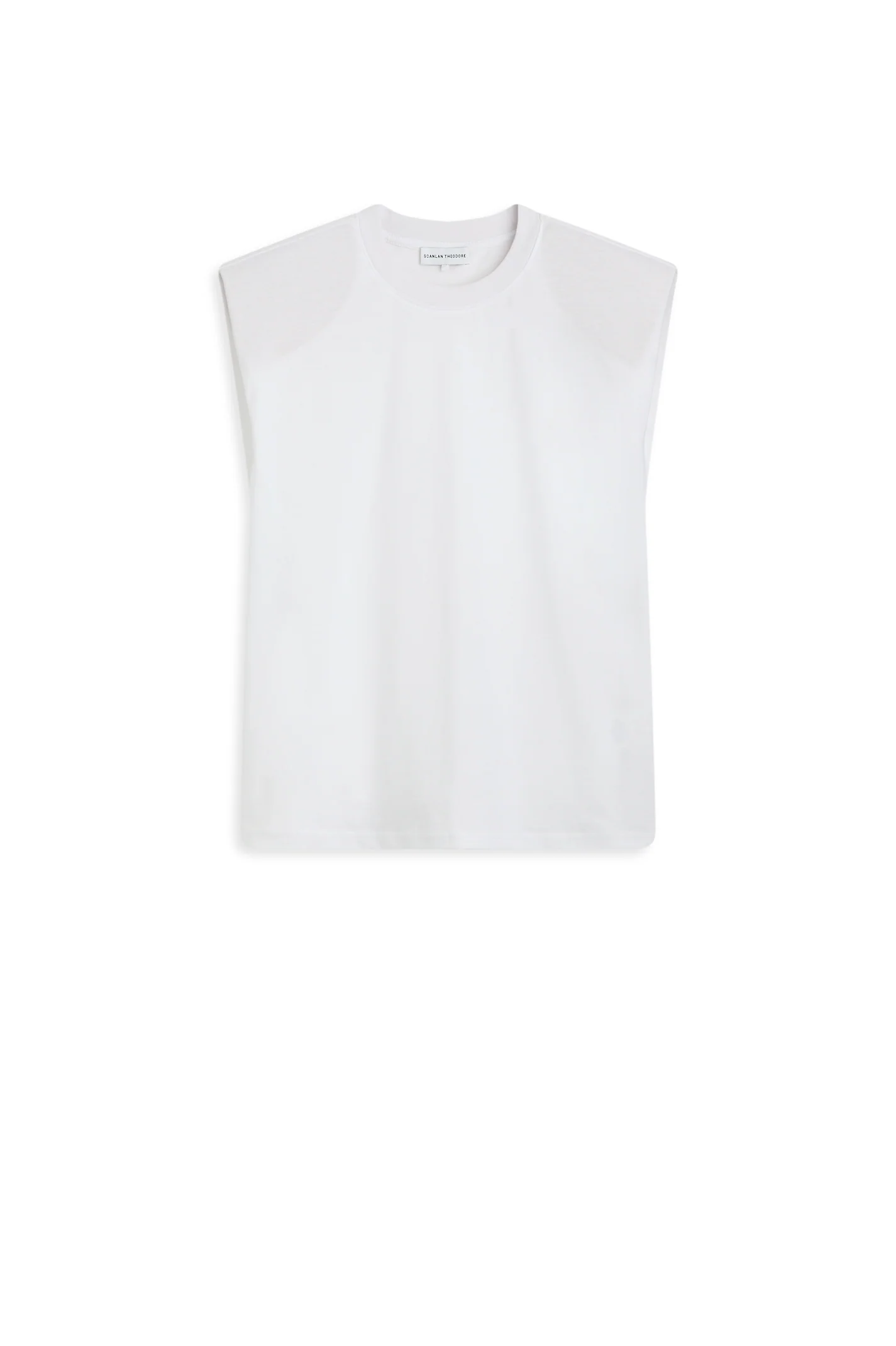 MERCERISED SLEEVELESS T-SHIRT