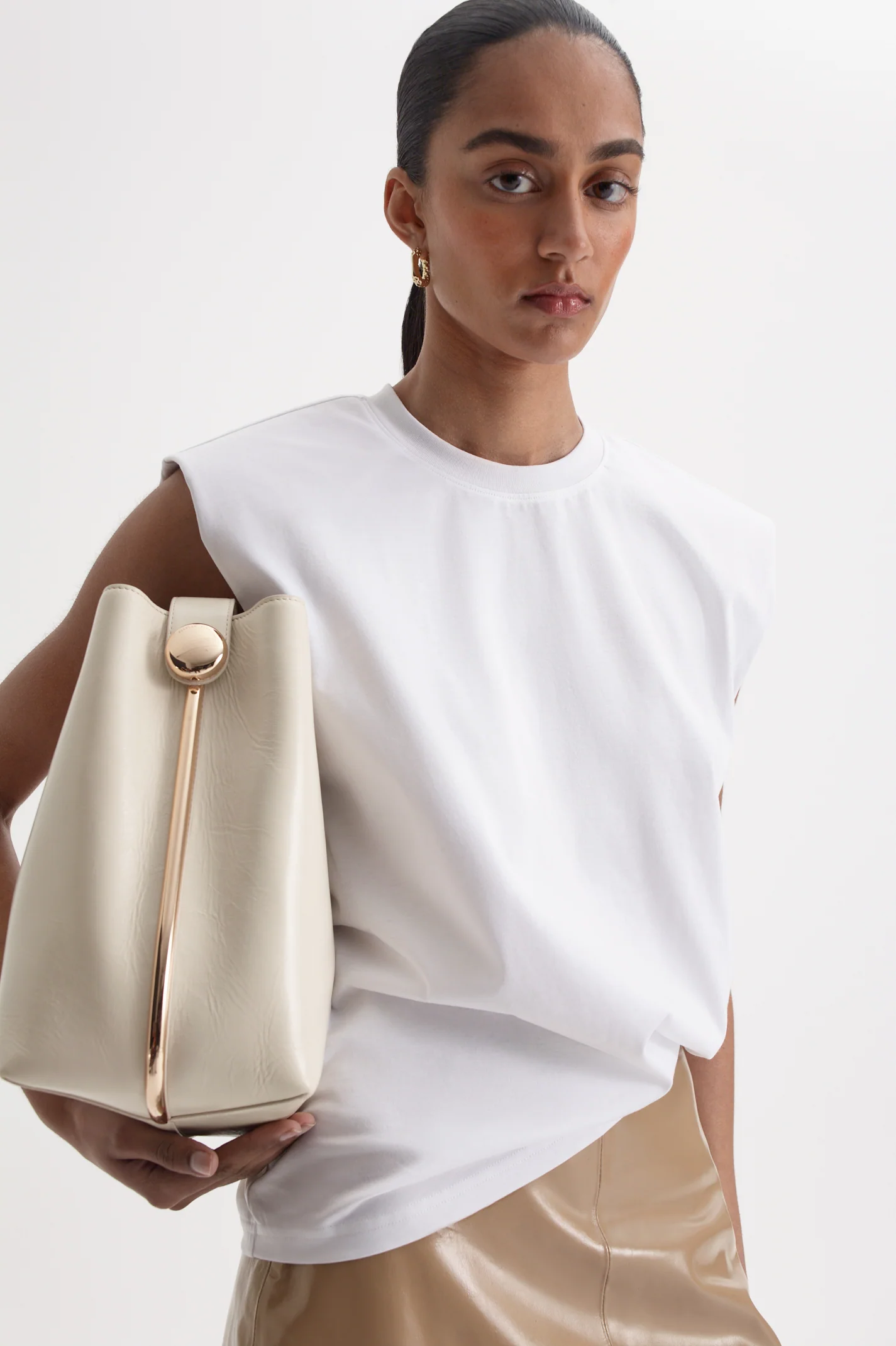 MERCERISED SLEEVELESS T-SHIRT - Image 3