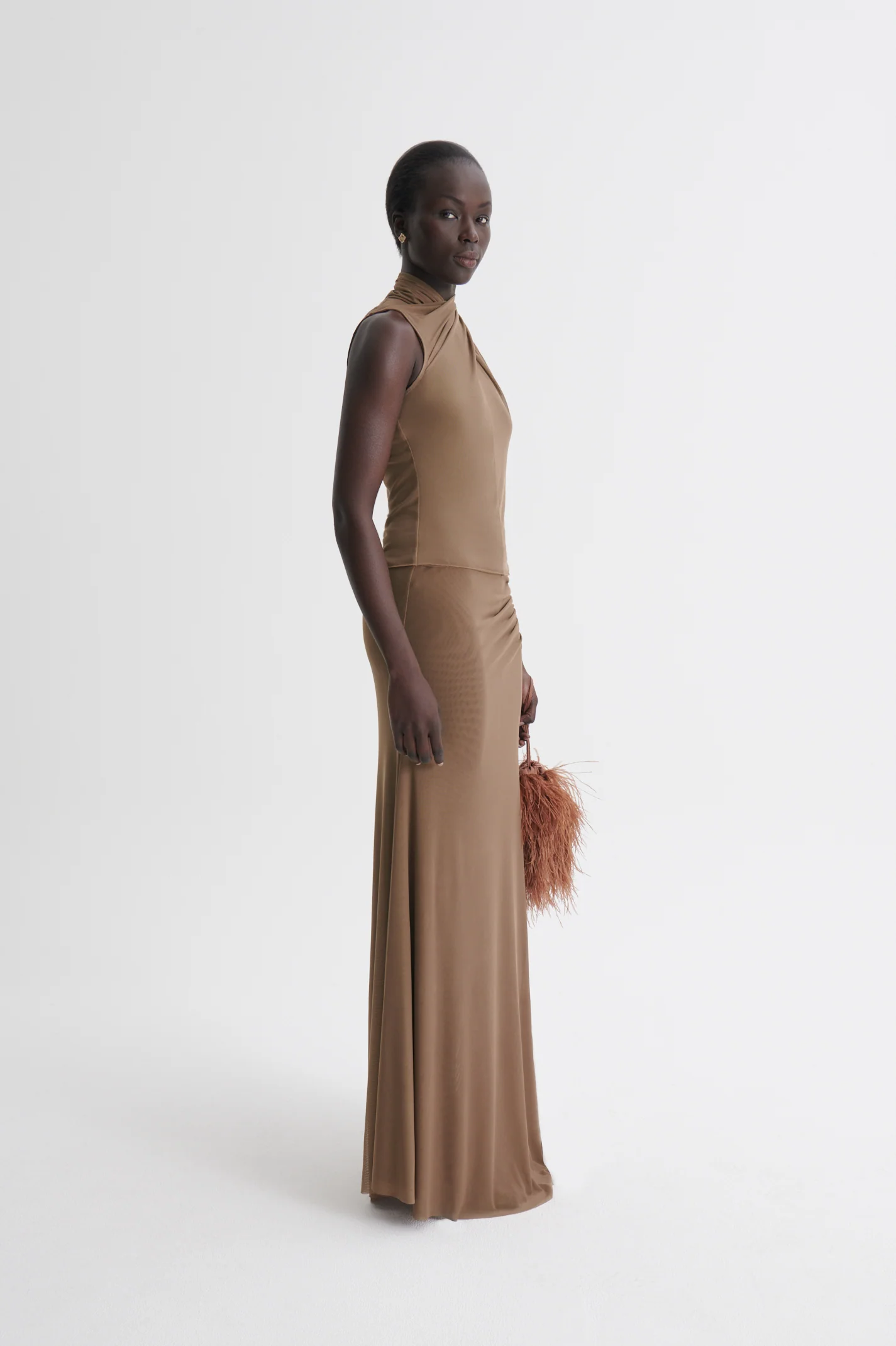 MESH DRAPED SKIRT - Image 4