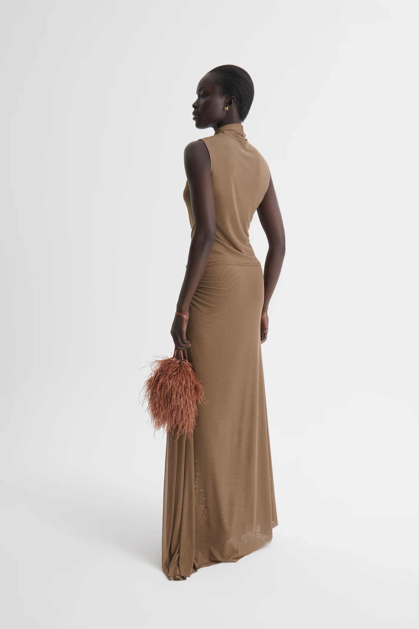 MESH DRAPED SKIRT - Image 5