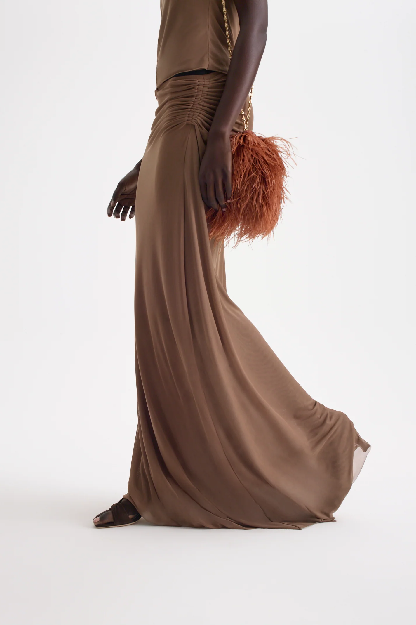 MESH DRAPED SKIRT - Image 9