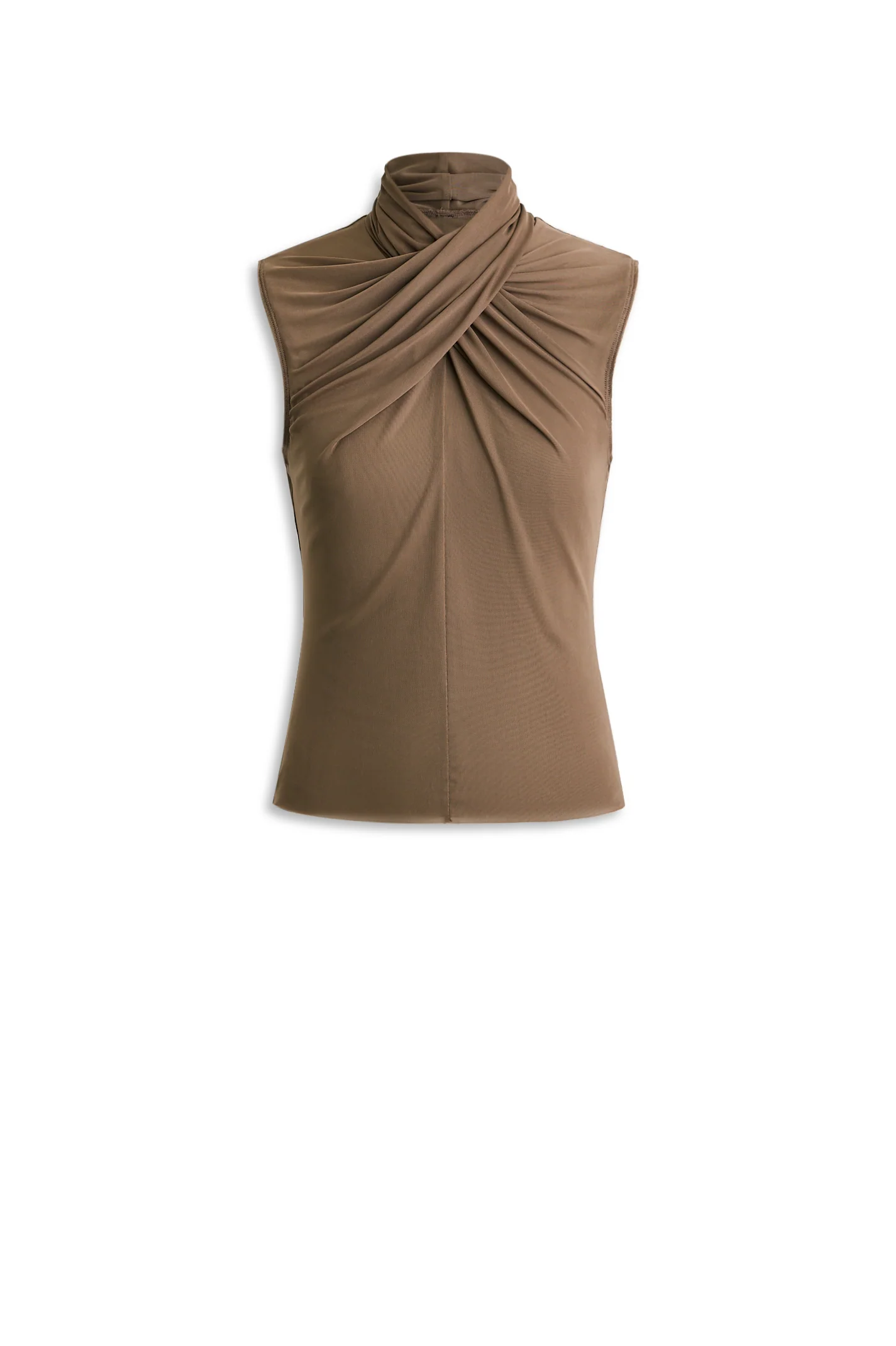 MESH TURBAN SLEEVELESS TOP