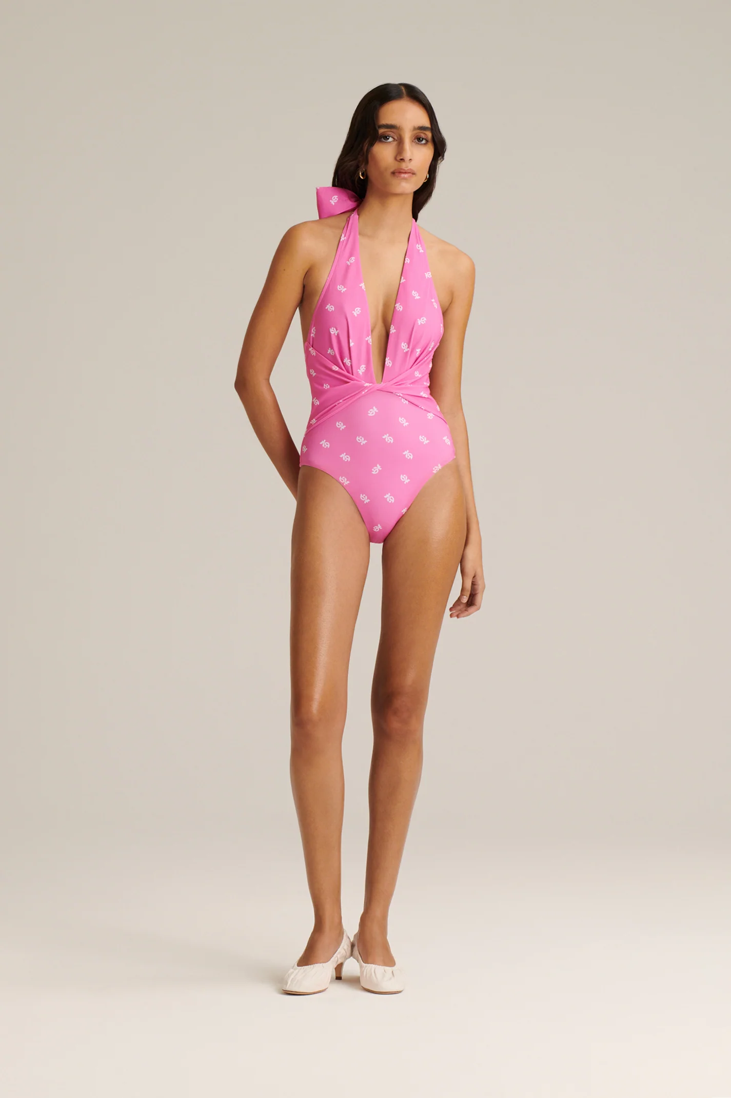PAISLEY TURBAN DRAPE ONE PIECE - Image 4