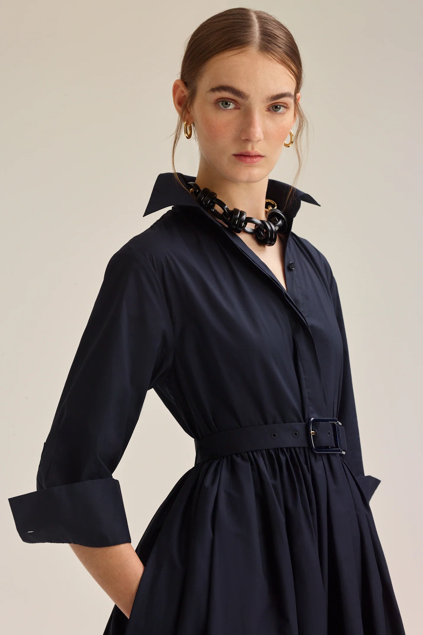 PARACHUTE BUCKLE SHIRT DRESS - Image 3