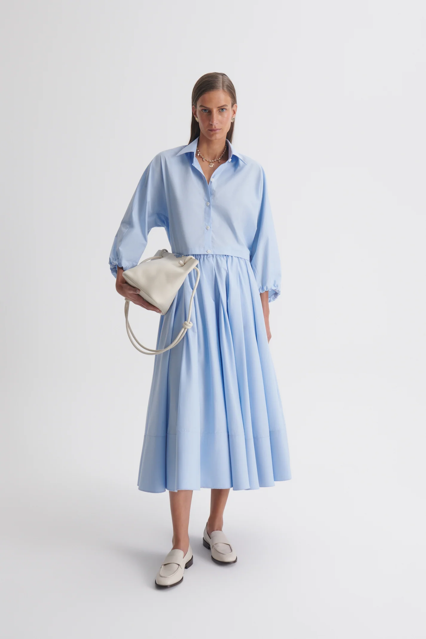 PARACHUTE COTTON BONDED SKIRT - Image 3