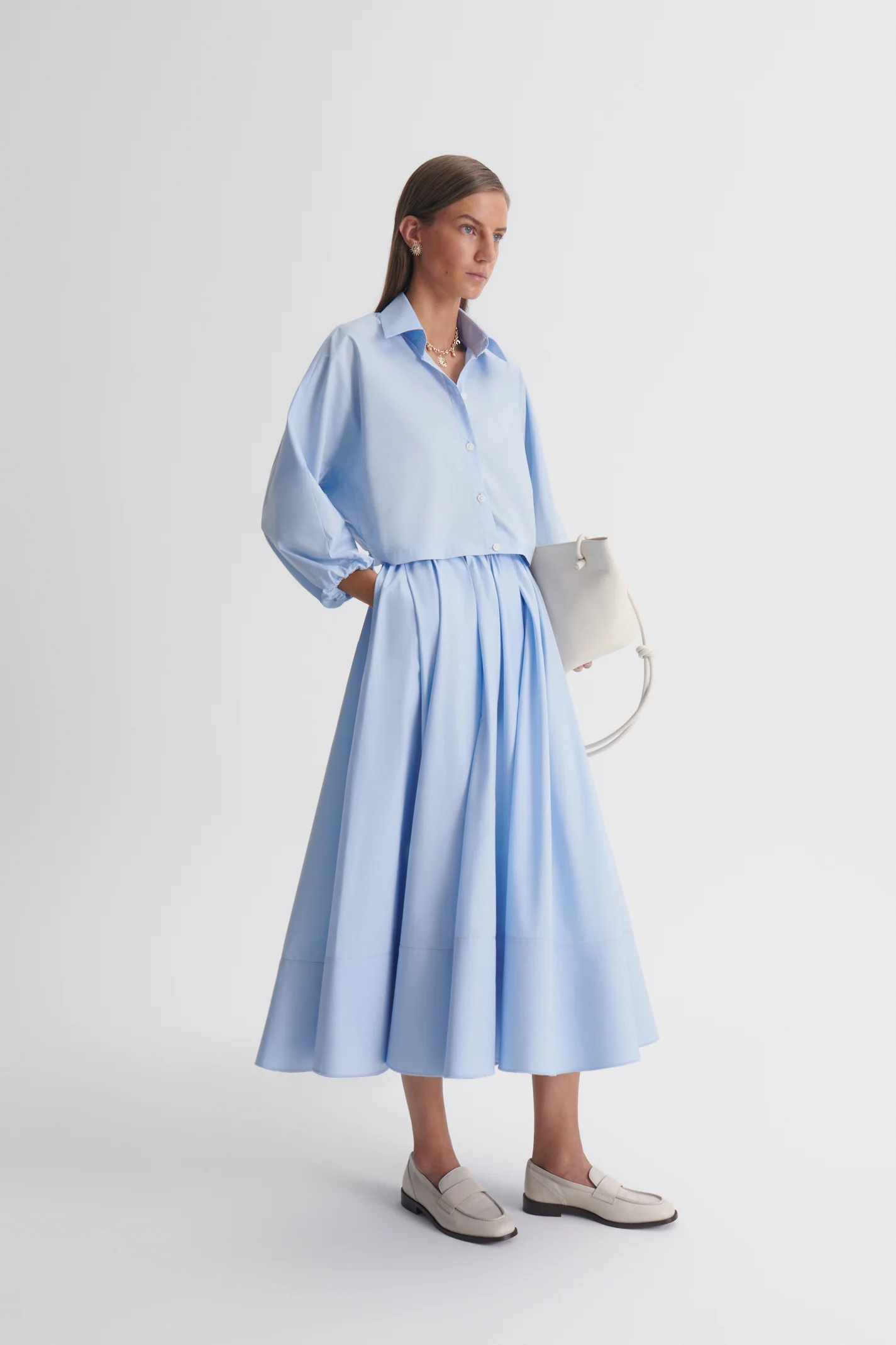 PARACHUTE COTTON BONDED SKIRT - Image 4