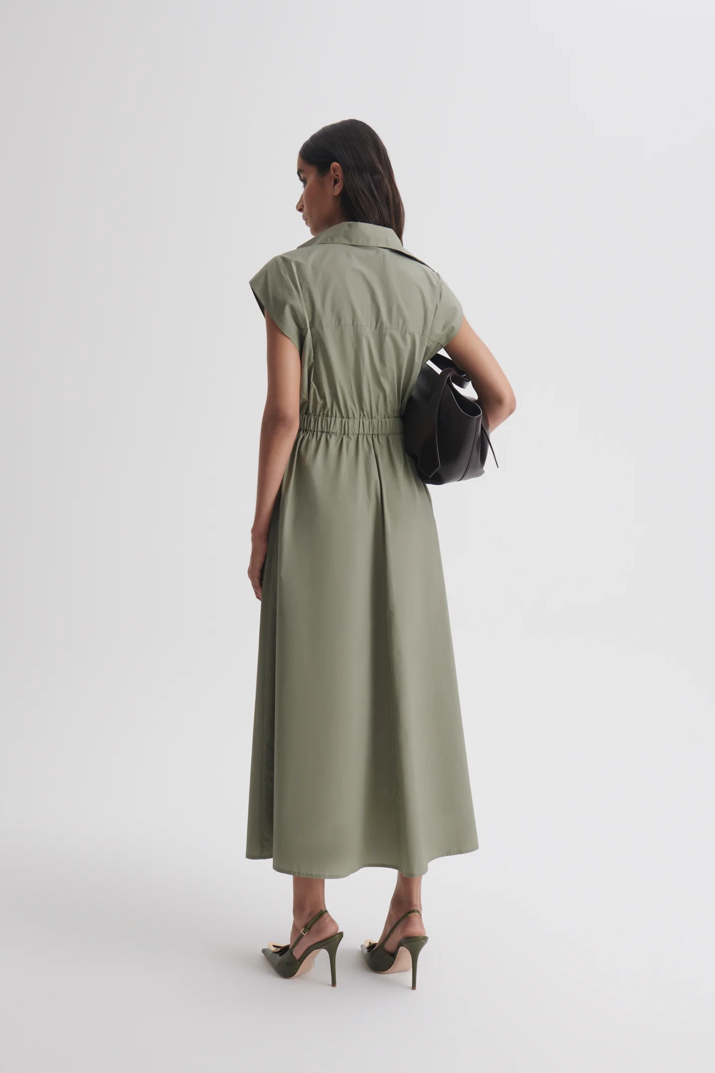 PARACHUTE COTTON CAP SLEEVE DRESS - Image 6