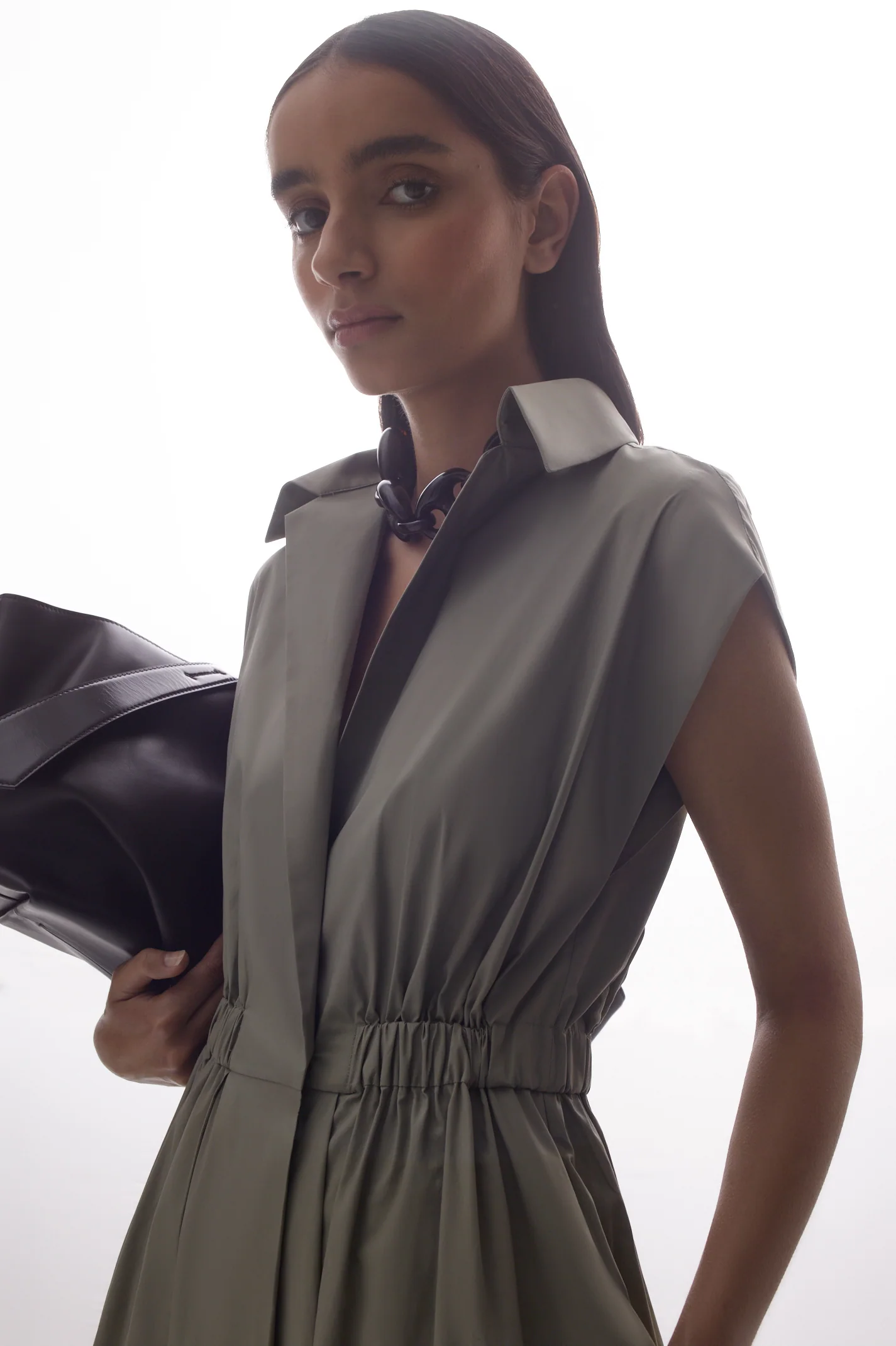 PARACHUTE COTTON CAP SLEEVE DRESS - Image 9