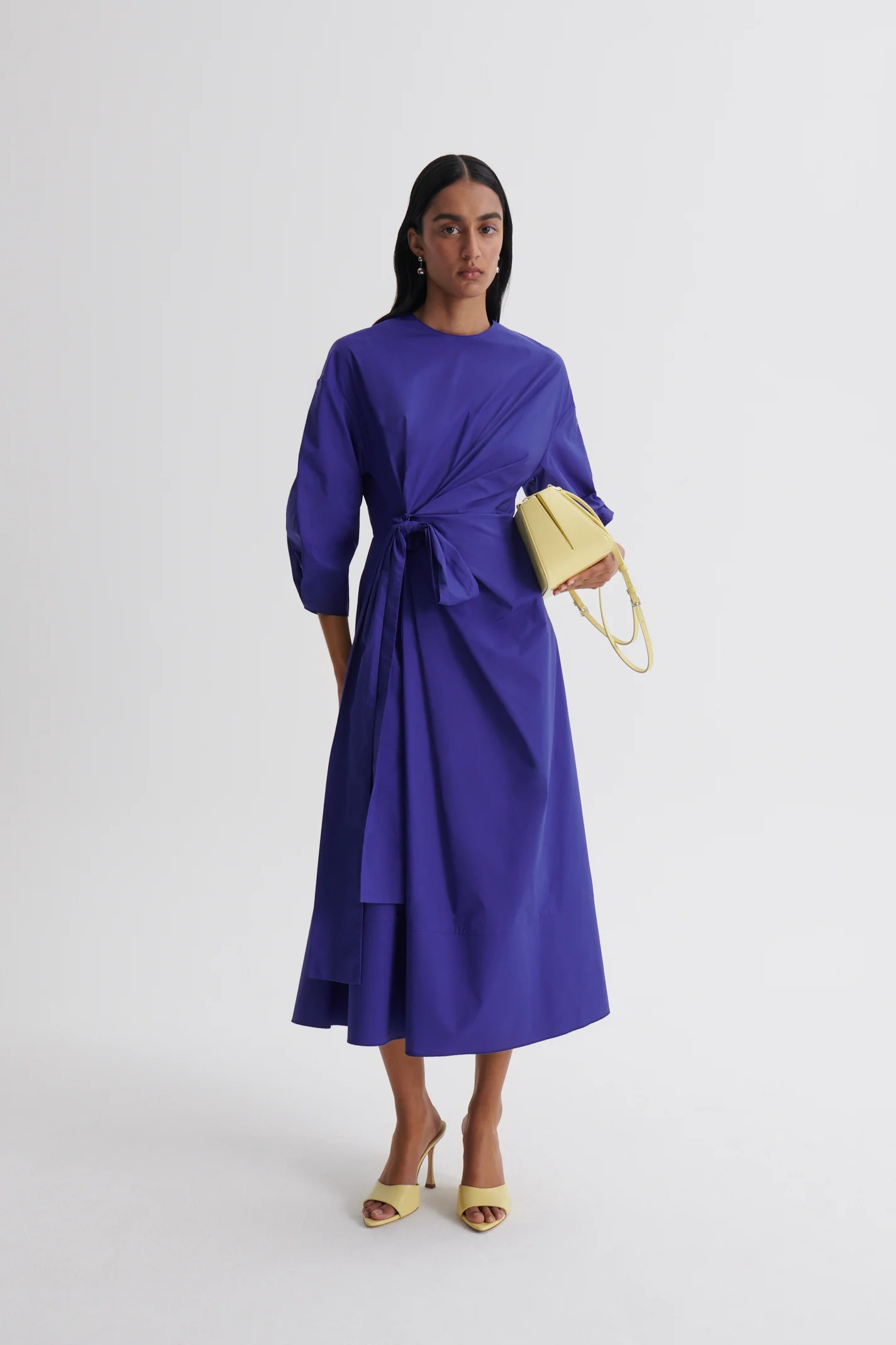 PARACHUTE COTTON DRAPE DRESS - Image 3