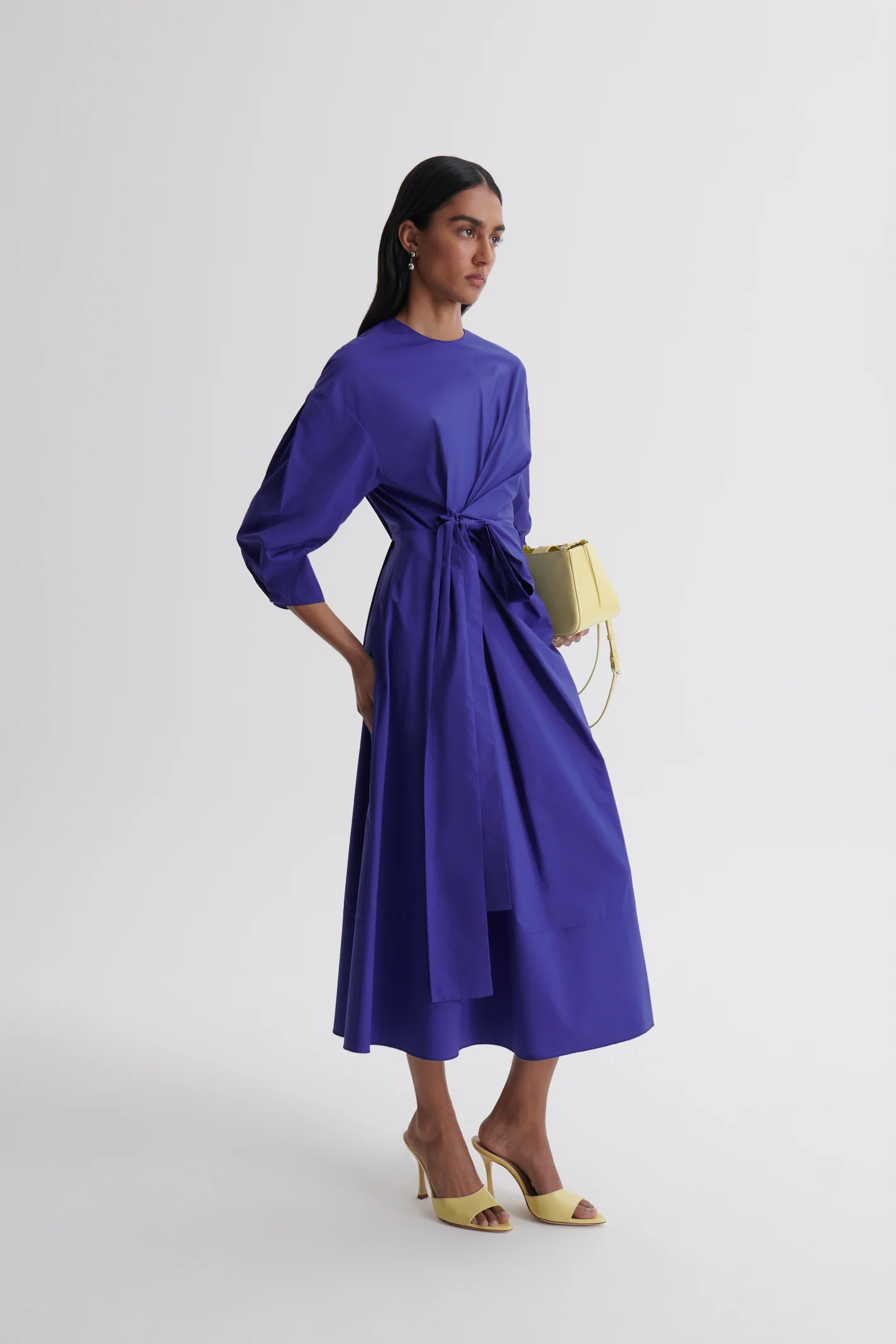PARACHUTE COTTON DRAPE DRESS - Image 4