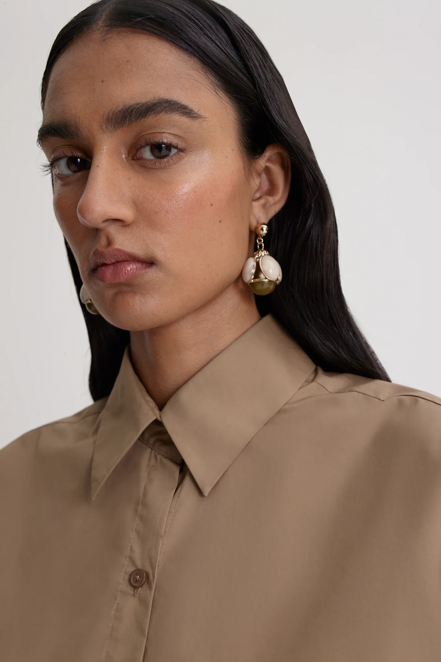 PARACHUTE COTTON GATHER SHIRT - Image 7