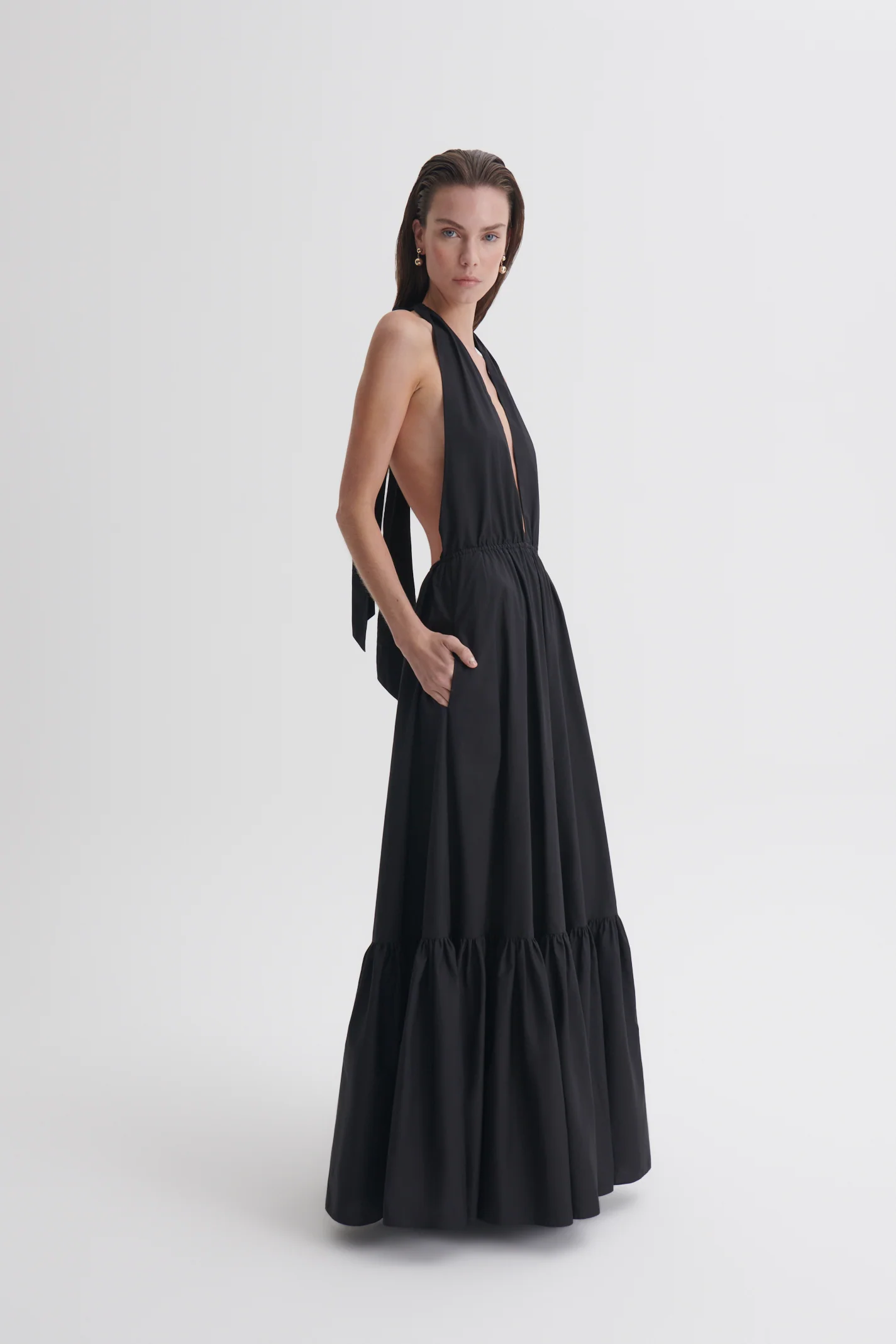 PARACHUTE COTTON HALTER DRESS - Image 3